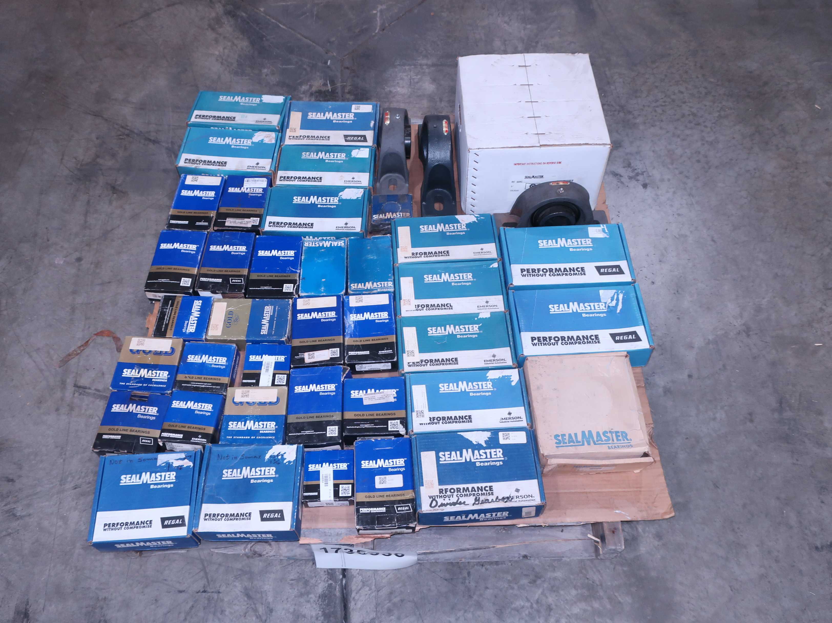 SKU 1735936 - PALLET OF ASSORTED SEAL MASTER BEARINGS, MOUNTED AND HOUSINGS