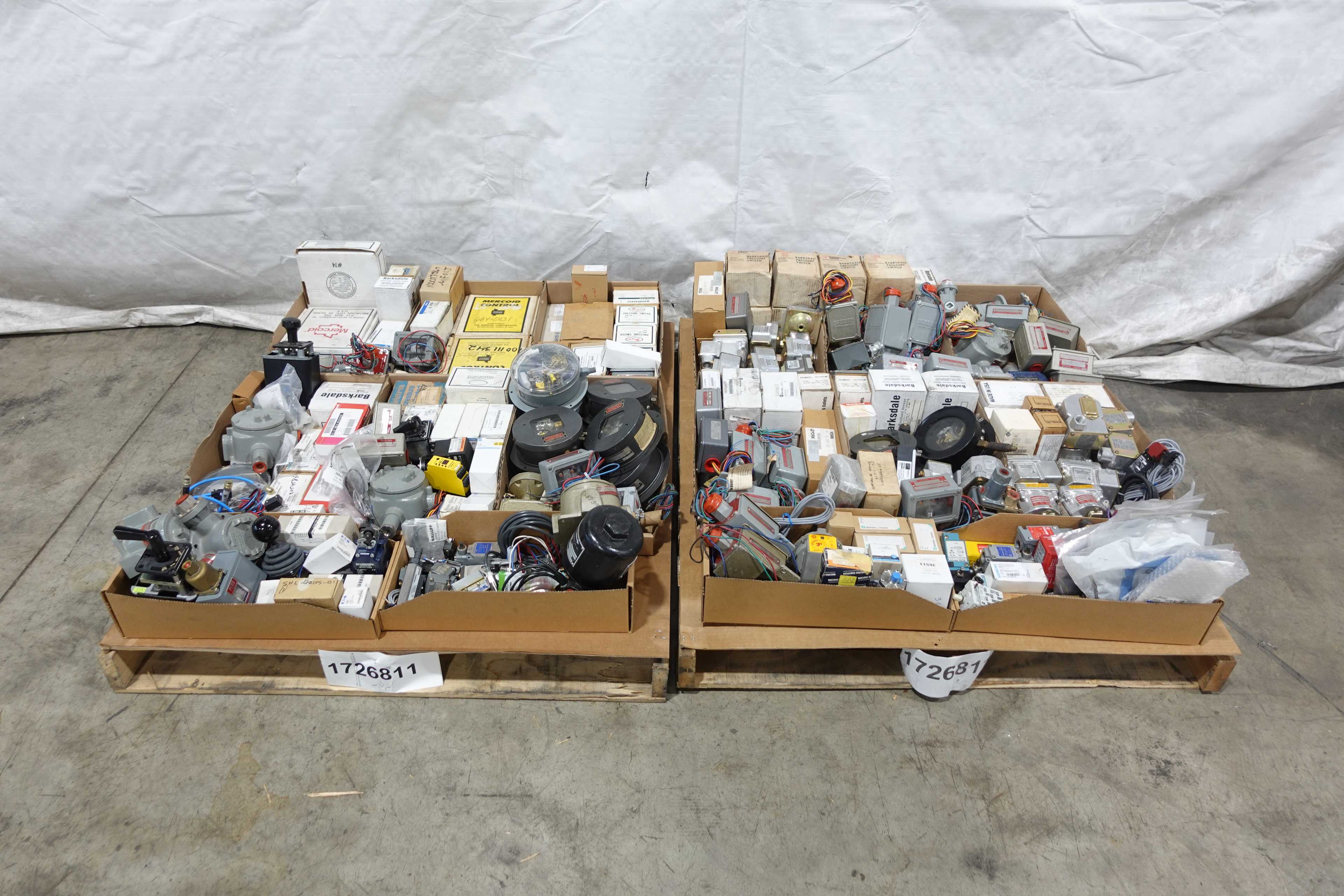 SKU 1726811 - 2 PALLETS OF ASSORTED FLOAT, LIMIT AND PRESSURE SWITCHES - SWITCHES