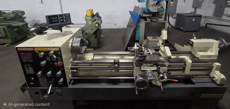 NARDINI NODUS ND1760 GAP BED LATHE 17-1/4" SWING, 60" CENTERS, 30-2360 RPM, 8/4HP, 440V - MANUAL LATHES