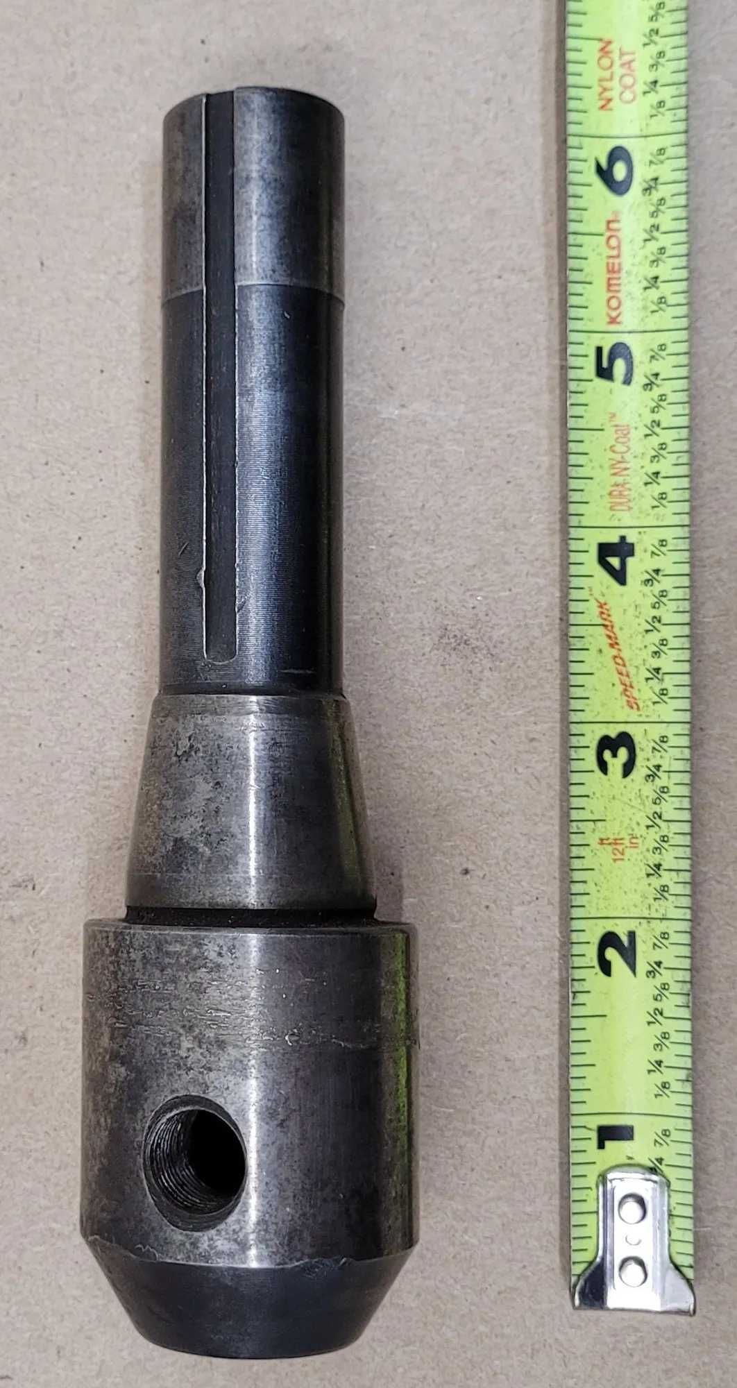BRIDGEPORT R8 END MILL HOLDER, 5/8" TOOL SIZE, 1.66" BODY DIAMETER, 6" OVERALL LENGTH - MACHINE TOOLING