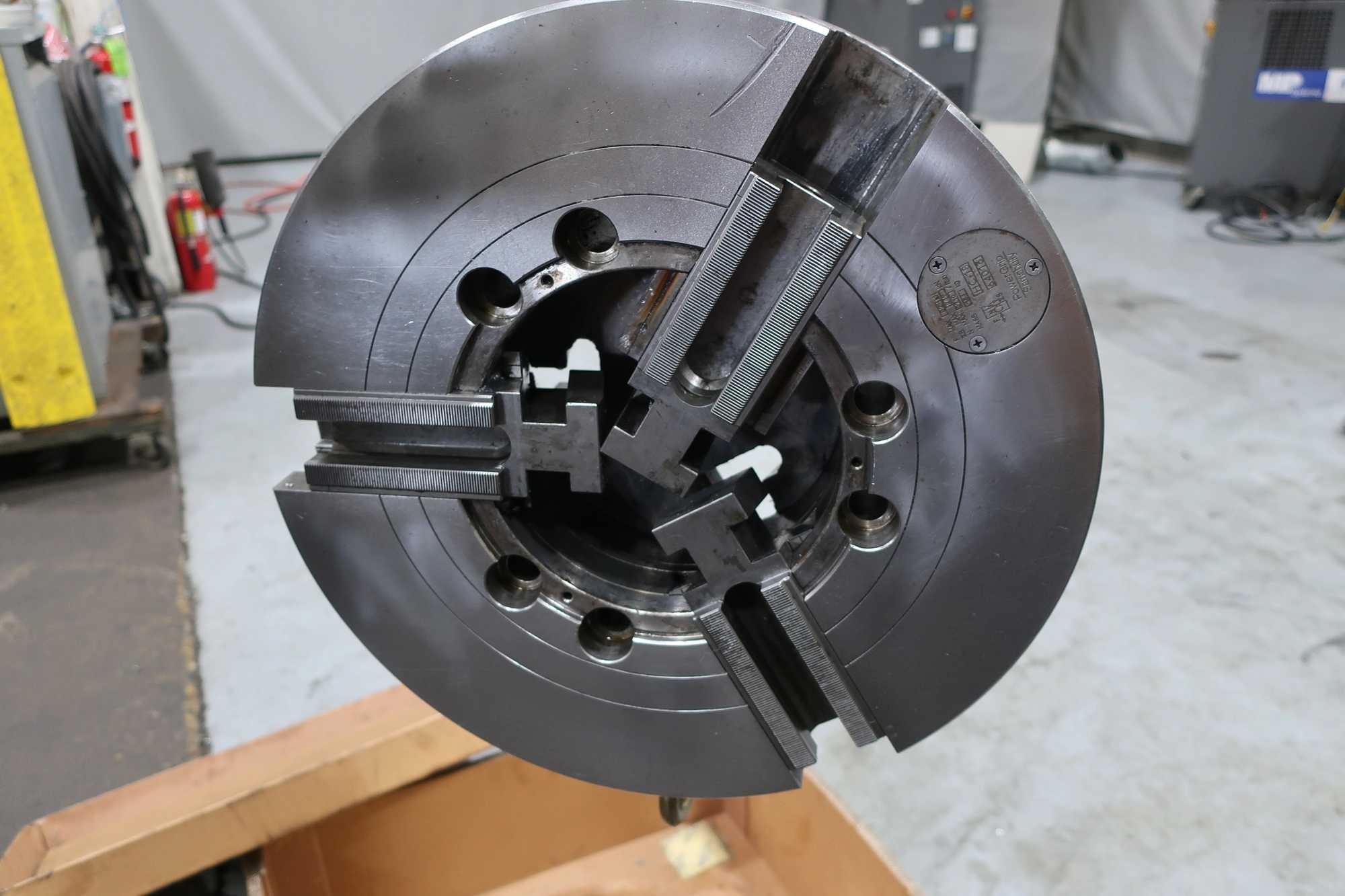 2010 SAMCHULLY HC-18 18" 3-JAW POWER CHUCK, 133-450MM CLAMPING RANGE, 2,710 RPM - LATHE PARTS