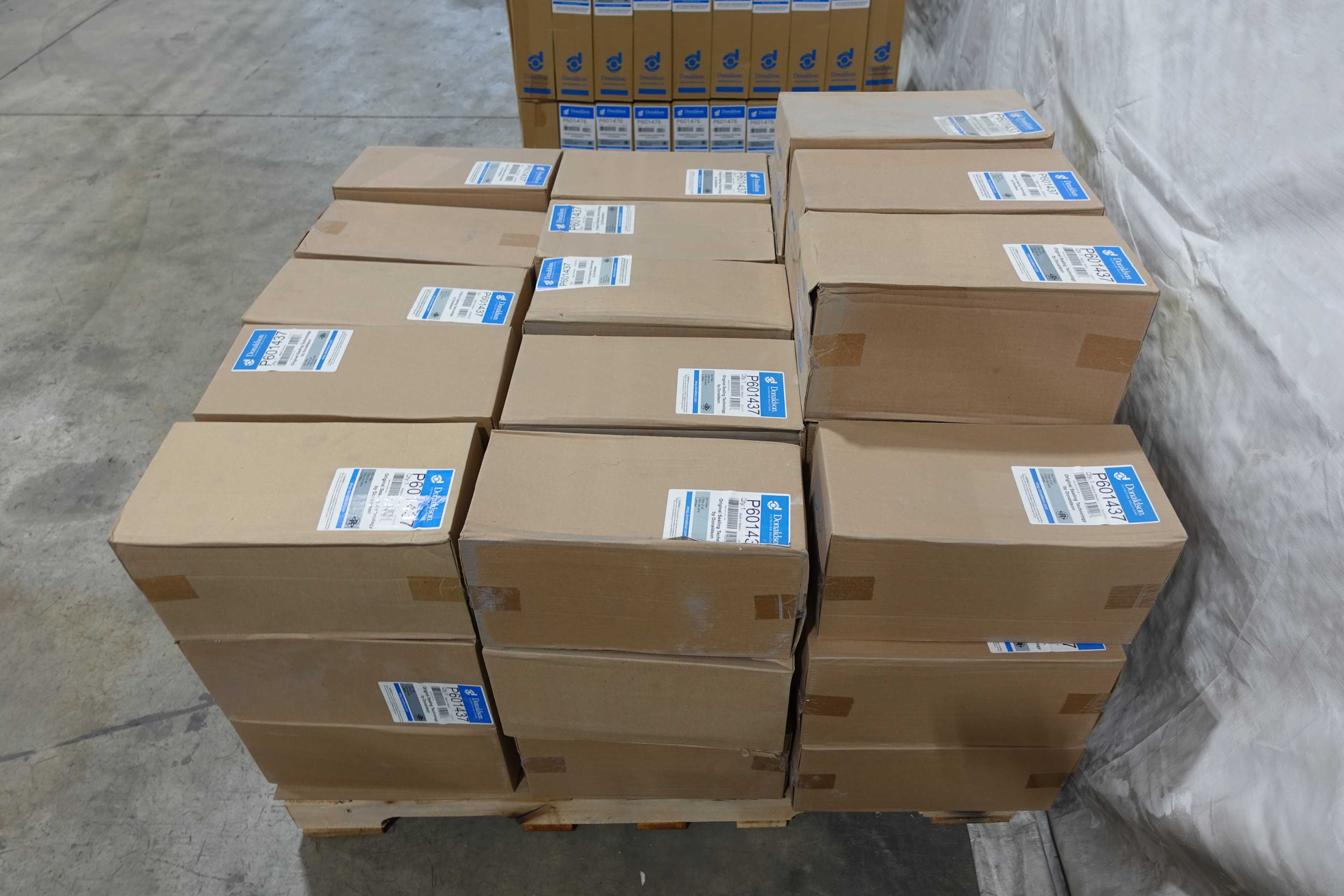 SKU 1741114 - PALLET OF DONALDSON P601437 AIR FILTERS, NEW IN BOX - FILTER ELEMENTS