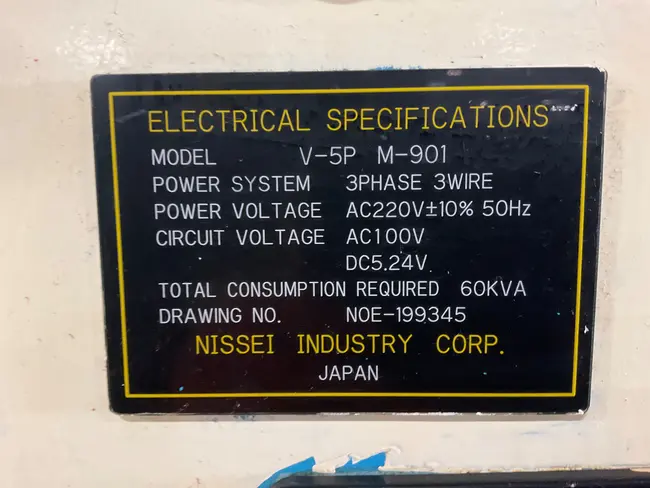 NISSEI V-5P M-901 GRINDING MACHINE - undefined