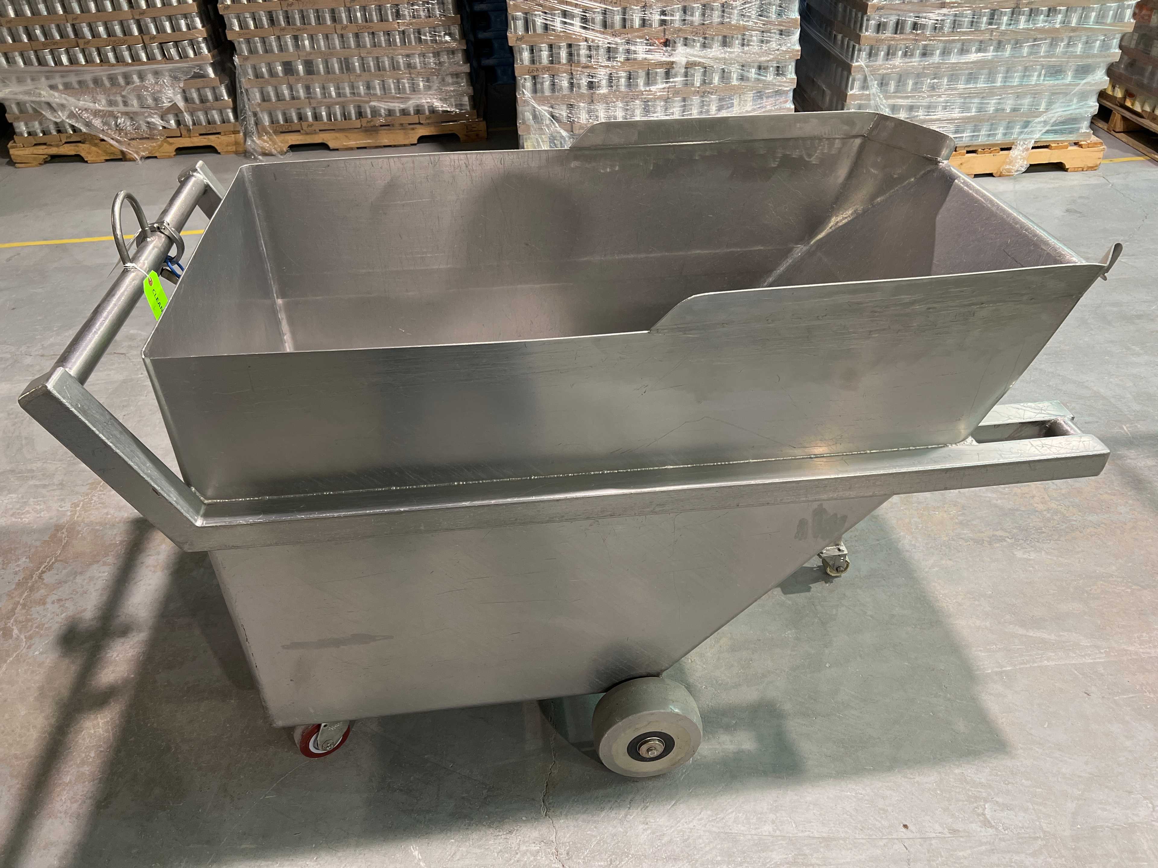 Stainless Steel Dump Cart Hopper - ROLLING CARTS