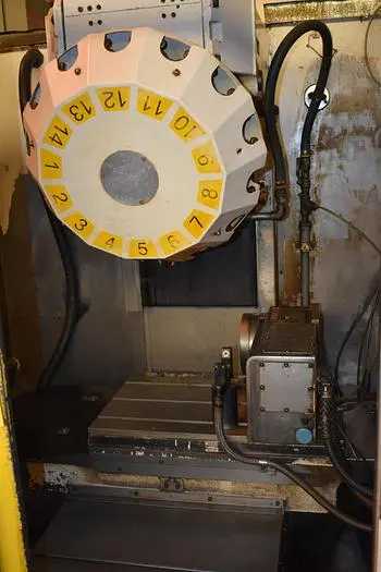 FANUC ALPHA-T14IA CNC DRILL/TAP CTR, 4-AXIS, BT-30, 80-8000RPM, X19.68 Y14.96 Z11.81, NIKKEN 4TH - VERTICAL MACHINING CENTERS