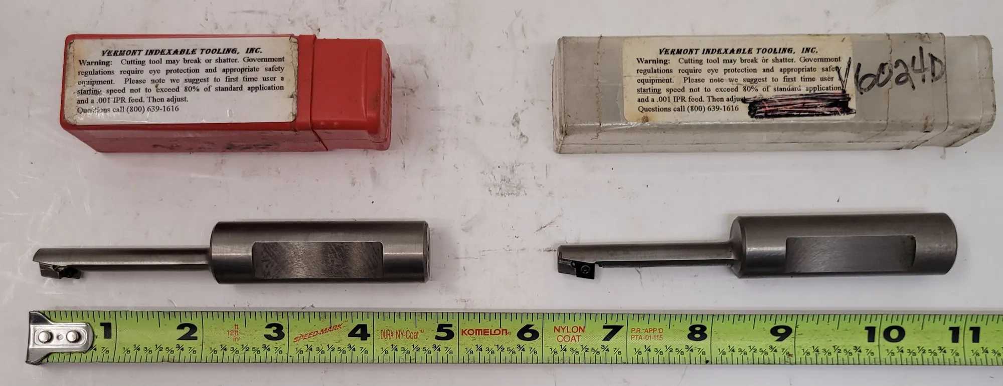 VERMONT INDEXABLE TOOLING V6024D CARBIDE INSERT TOOL - SET OF 2 - MACHINE TOOLING