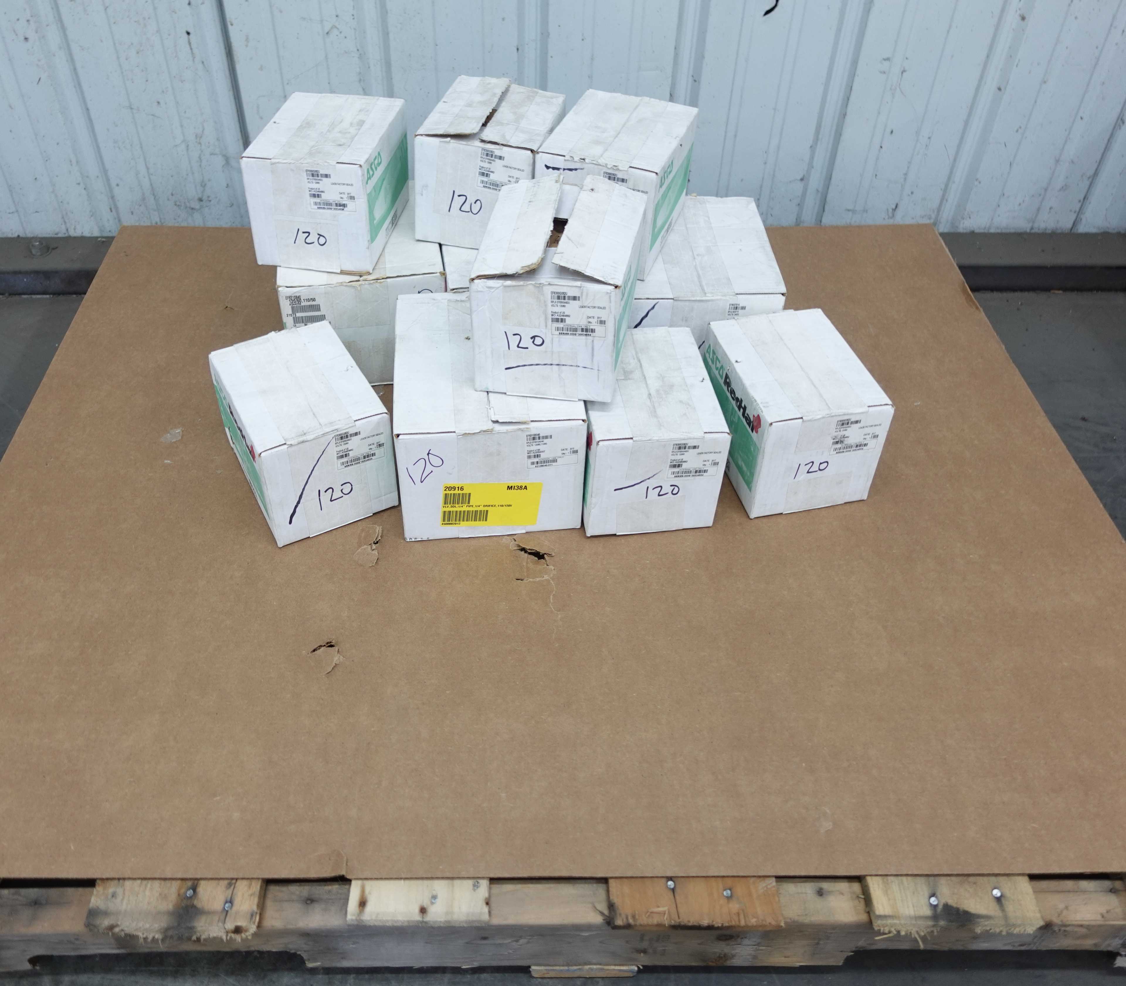 LOT OF ASSORTED ASCO SOLENOID VALVES - SOLENOID VALVE