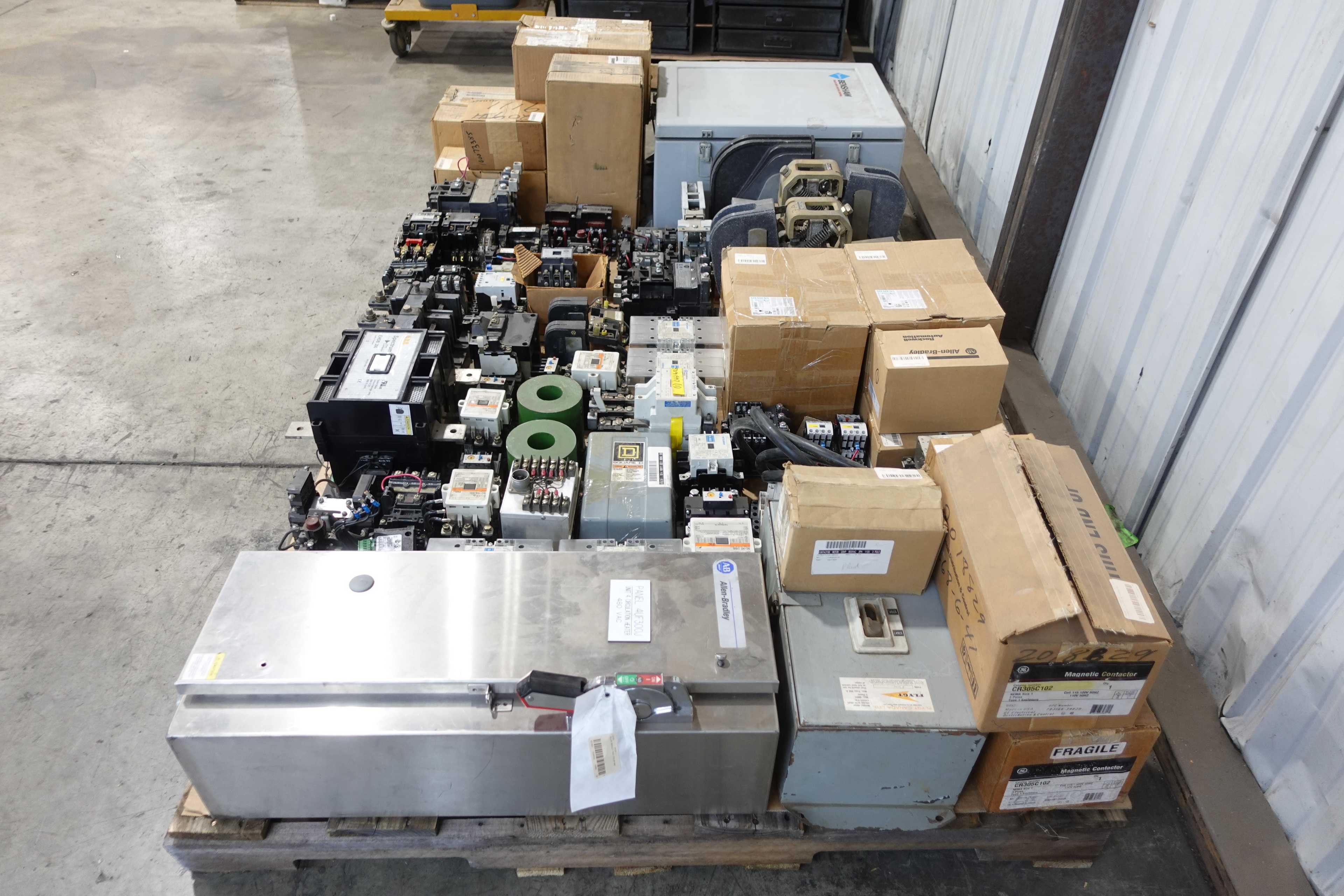 SKU 1726705 - 2 PALLETS OF ASSORTED MOTOR STARTERS, CONTACTORS AND OVERLOAD RELAYS - AUTOMATION & CONTROLS