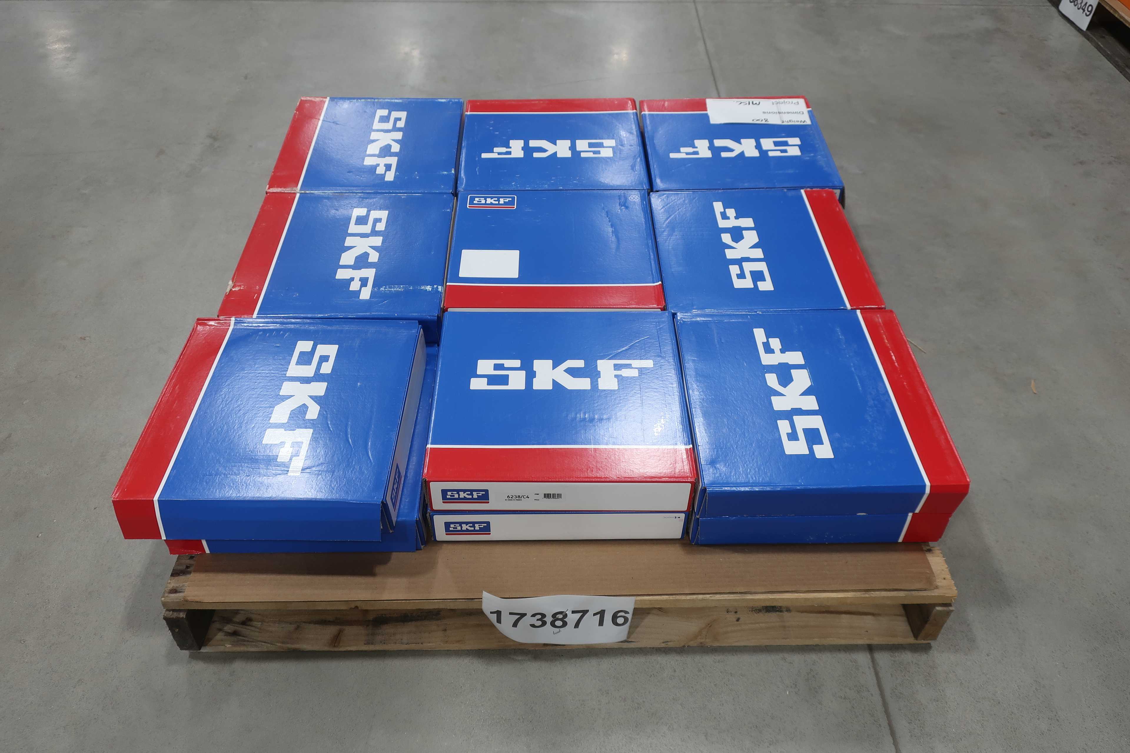 SKU 1738716 - PALLET OF SKF 6238/C4 BALL BEARINGS