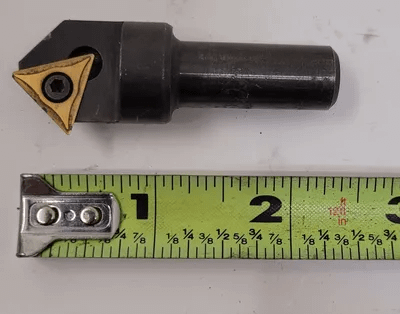 APT CC190 INDEXABLE COUNTERSINK, 3/4" MAX CUT DIA, 90 DEG ANGLE, TPGH INSERT, CHAMFERING TOOL - MACHINE TOOLING