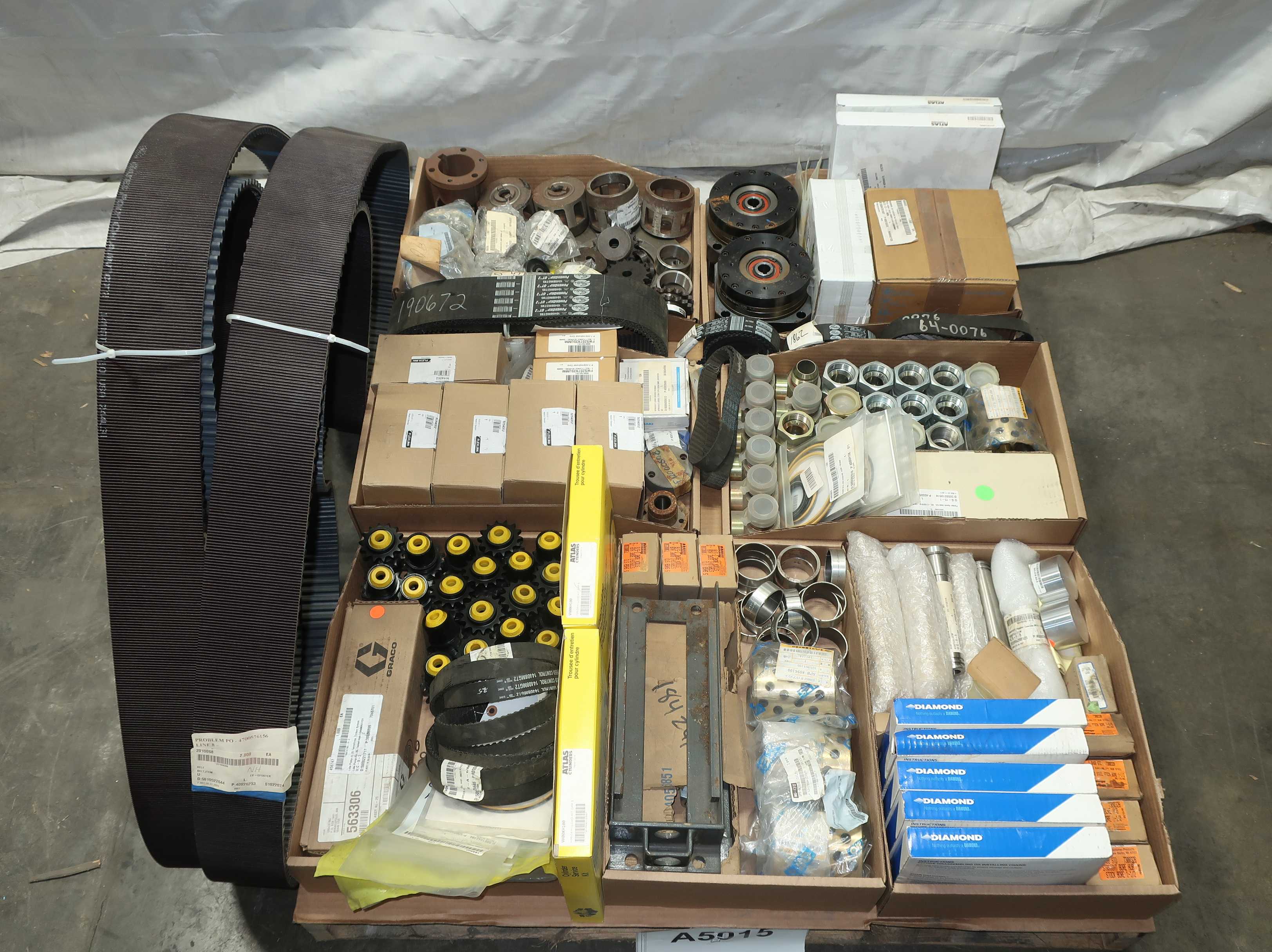 BULK QTY OF ASSORTED POWER TRANSMISSION - POWER TRANSMISSION