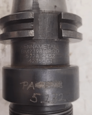 KENNAMETAL COLLET CHUCK MODEL BM239810ROO (OAL 7IN, BODY DIA 2.25IN, BORE DIA 1IN) - MACHINE TOOLING