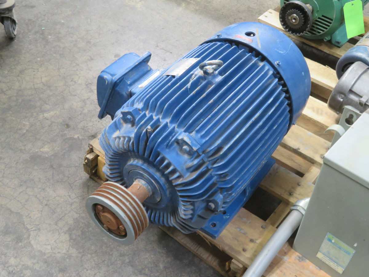 TECO-WESTINGHOUSE AEHH-8N AC MOTOR, 20 HP POWER, 460V VOLTAGE, 1775 RPM SPEED - AC MOTOR
