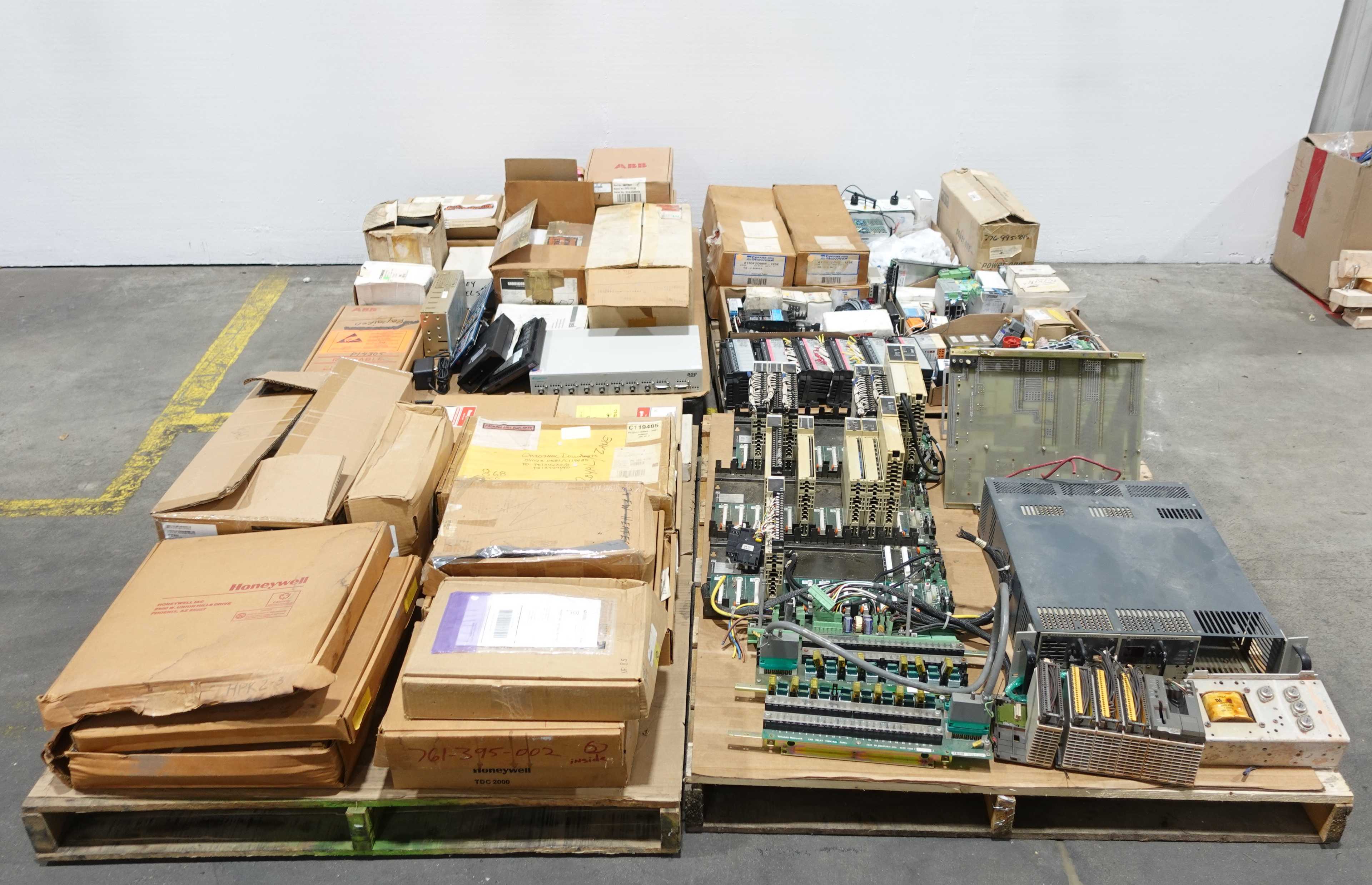 4 PALLETS OF ASSORTED AUTOMATION AND ELECTRICAL CONTROLS