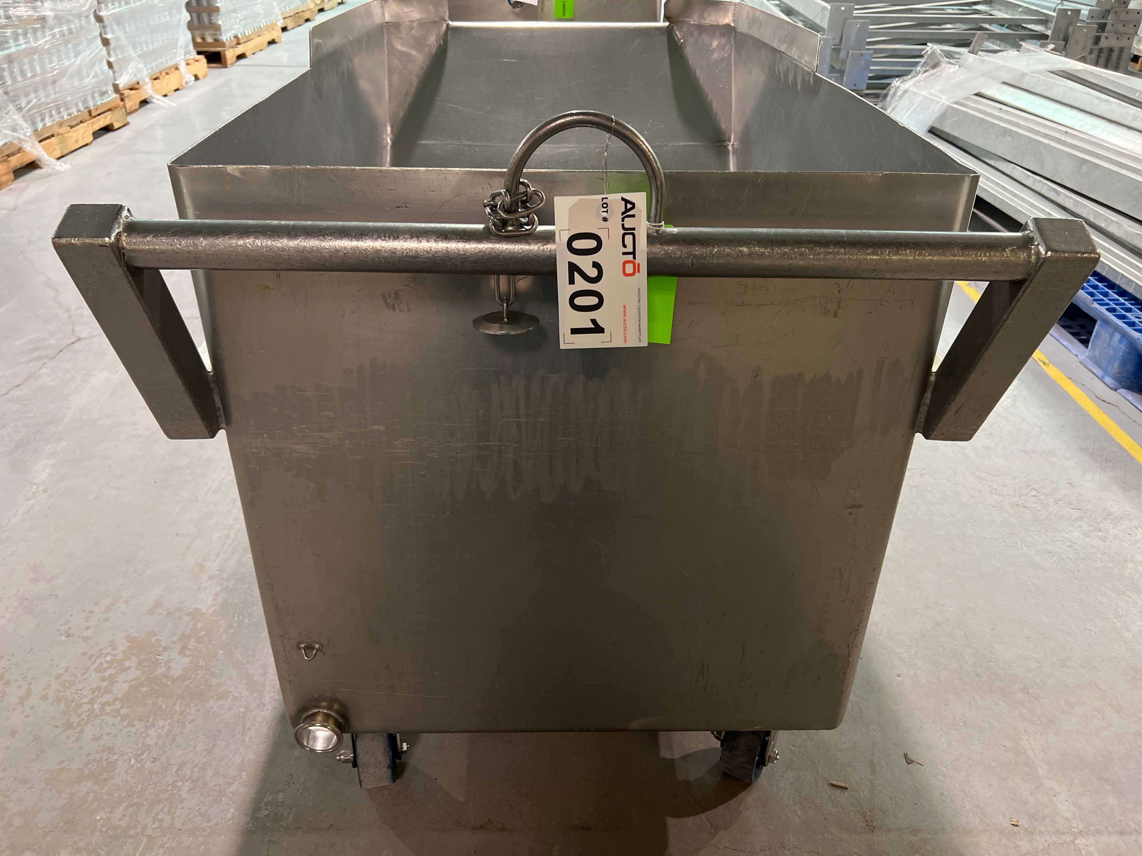 Stainless Steel Dump Cart Hopper - ROLLING CARTS