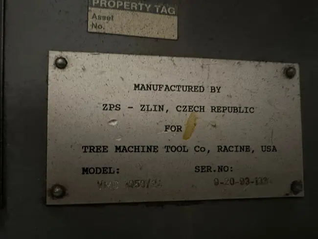 1993 TREE VMC 1050/24 VERTICAL MACHINING CENTER - undefined
