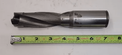KENNAMETAL DK1735000 INDEXABLE INSERT DRILL, 28.5MM DIA, 7” OAL, 2 FLUTES, STRAIGHT SHANK - MACHINE TOOLING