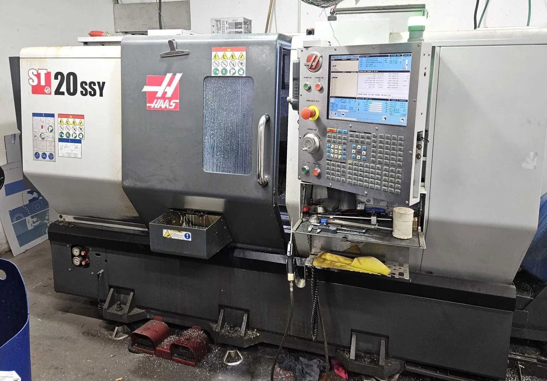 2016 HAAS ST-20SSY CNC TURNING CENTER, Y-AXIS, 4,000 RPM, 30 HP, 24 TURRET - CNC LATHES