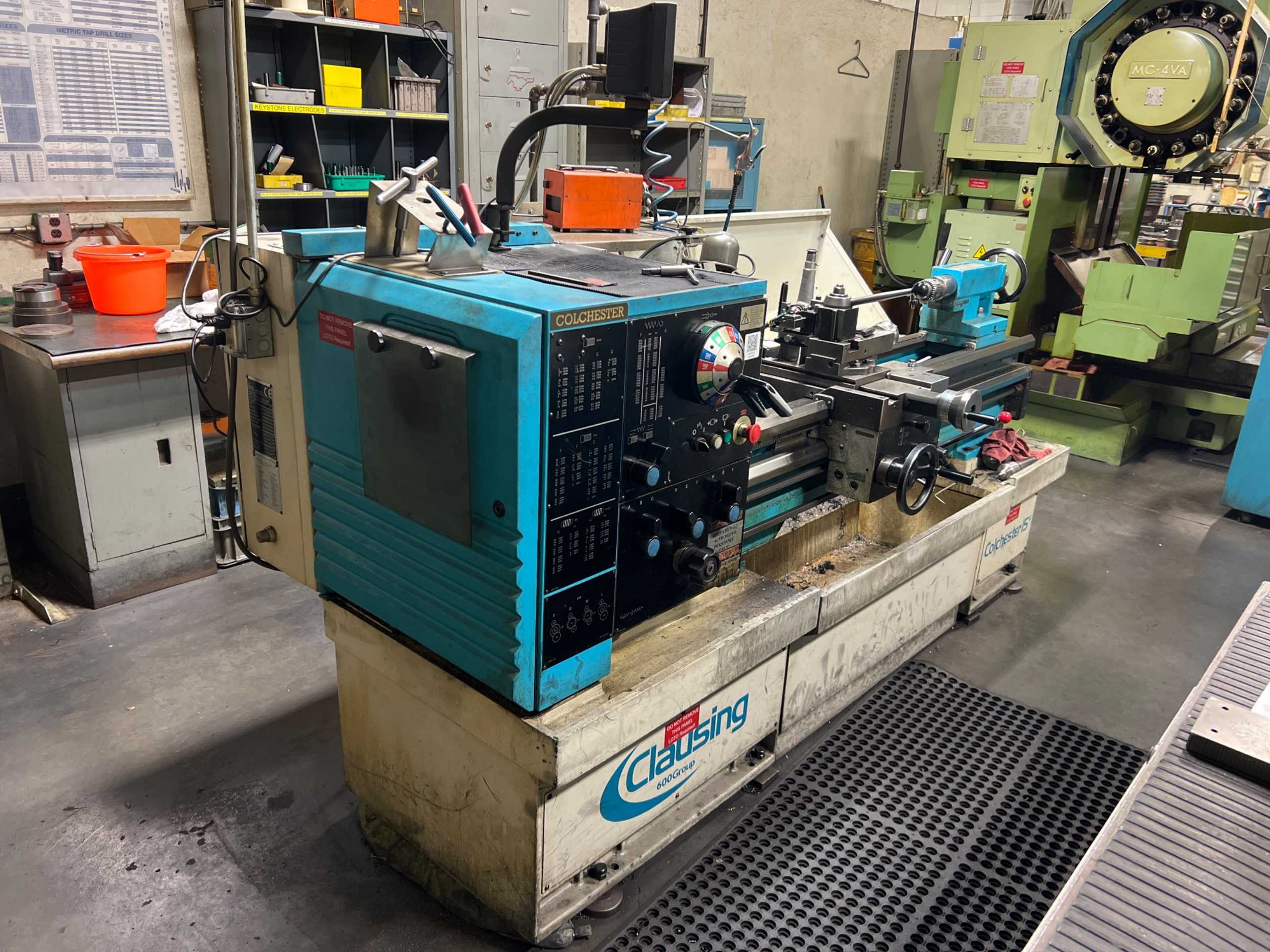 2002 COLCHESTER CLAUSING 15" MANUAL LATHE - MANUAL LATHES