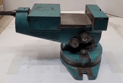 6" VISE ON SWIVEL BASE - 6" WIDE JAWS - APPROX. 16" OVERALL LENGTH - MACHINE TOOLING