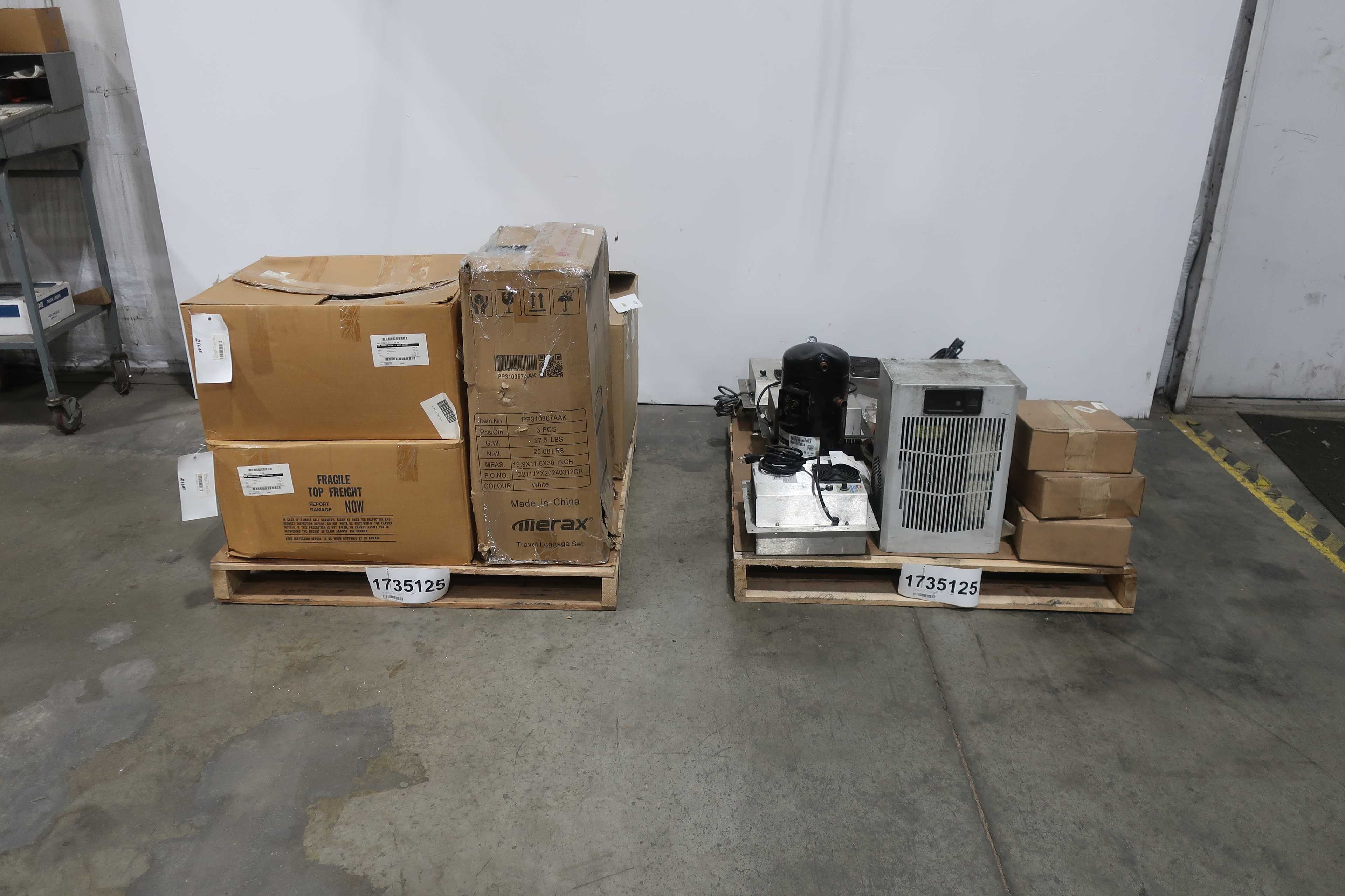 SKU 1735125 - 2 PALLETS OF ASSORTED AIR CONDITIONERS - HVAC EQUIPMENT