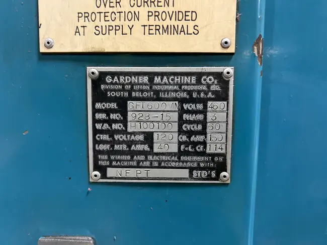 GARDNER GFT600MM DOUBLE DISC CYLINDRICAL GRINDER - undefined