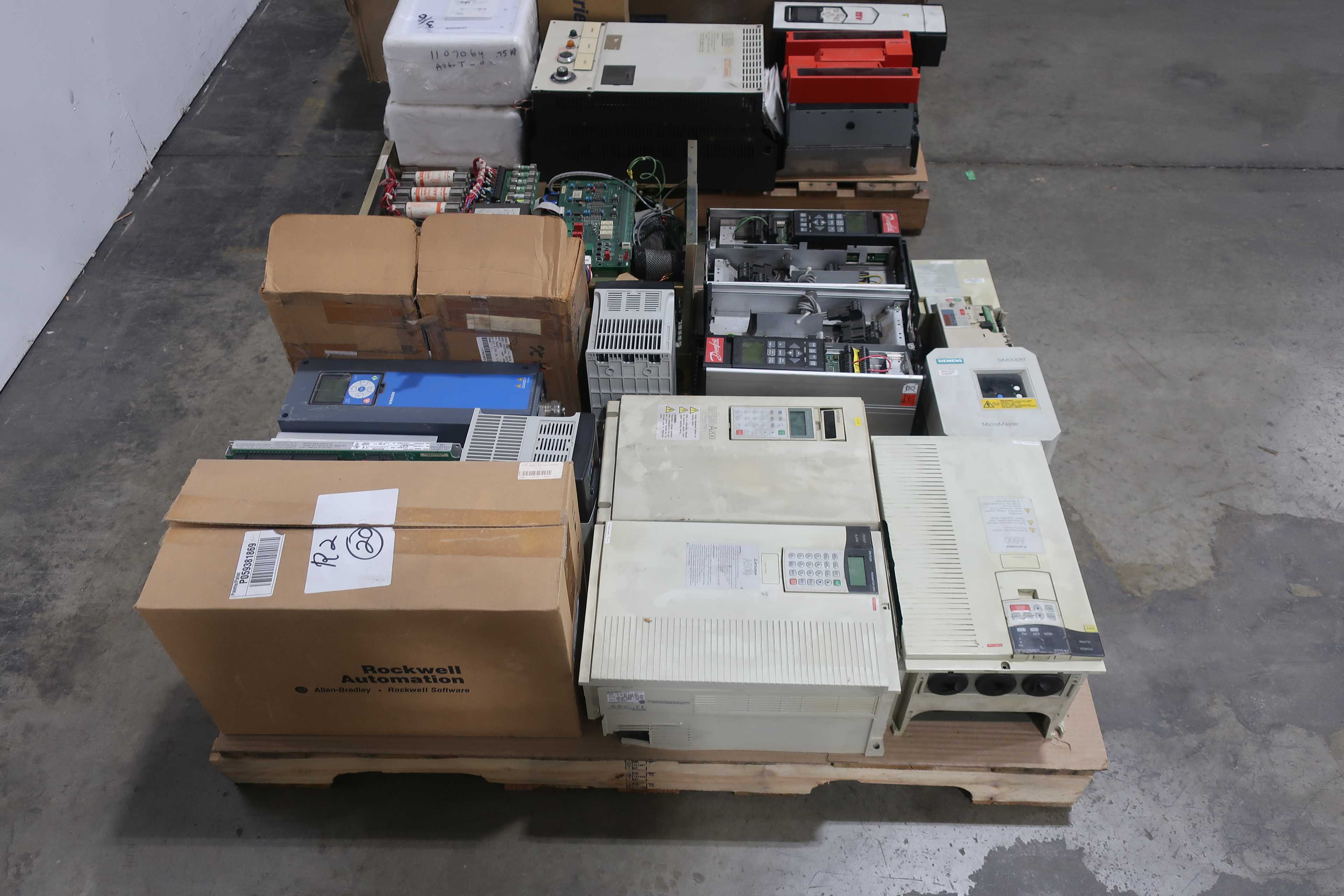 SKU 1739039 - 2 PALLETS OF ASSORTED AC MOTOR DRIVES - MOTOR DRIVES