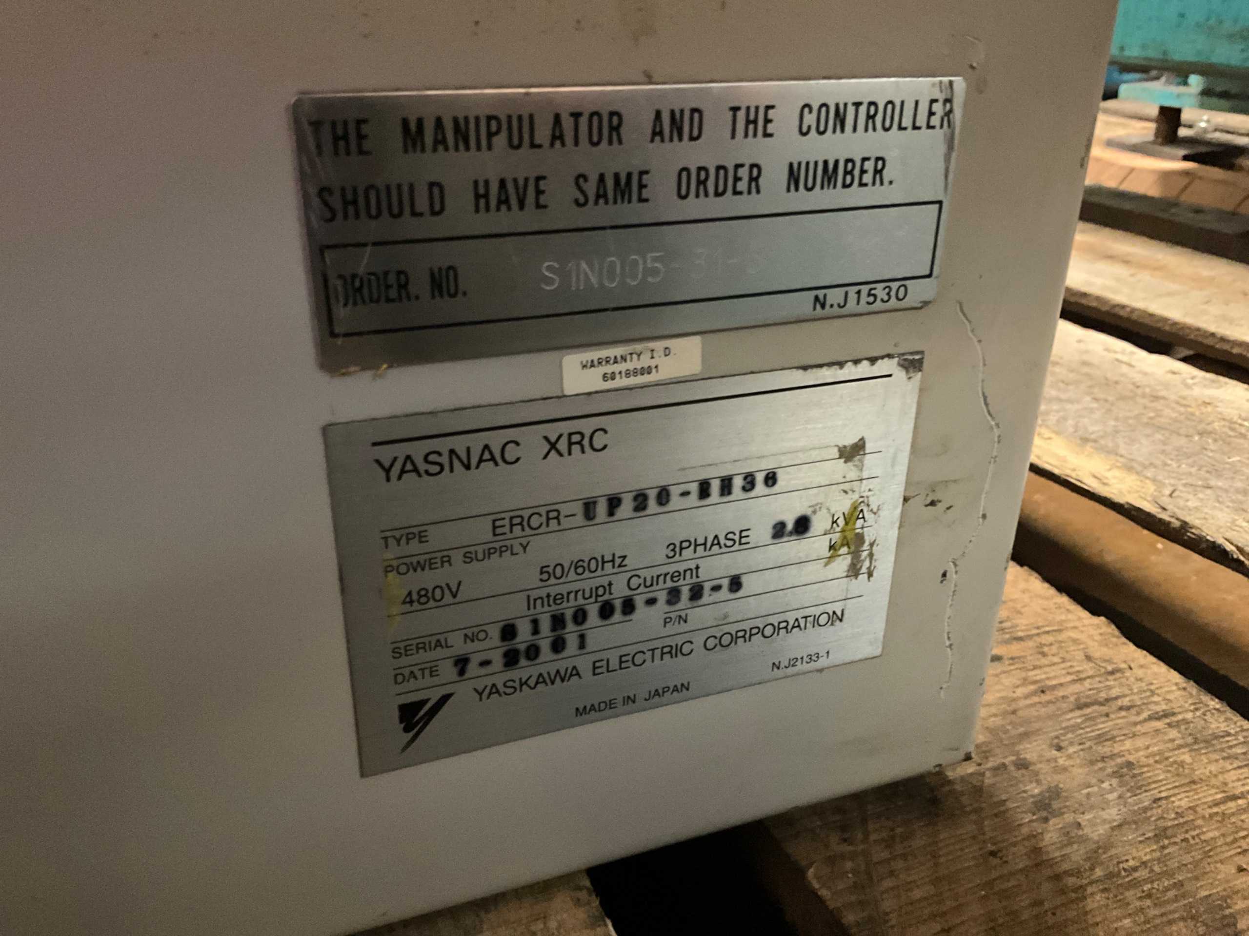 YASKAWA YASNAC XRC UP20 ROBOT CONTROLLER - ROBOT CONTROLLERS