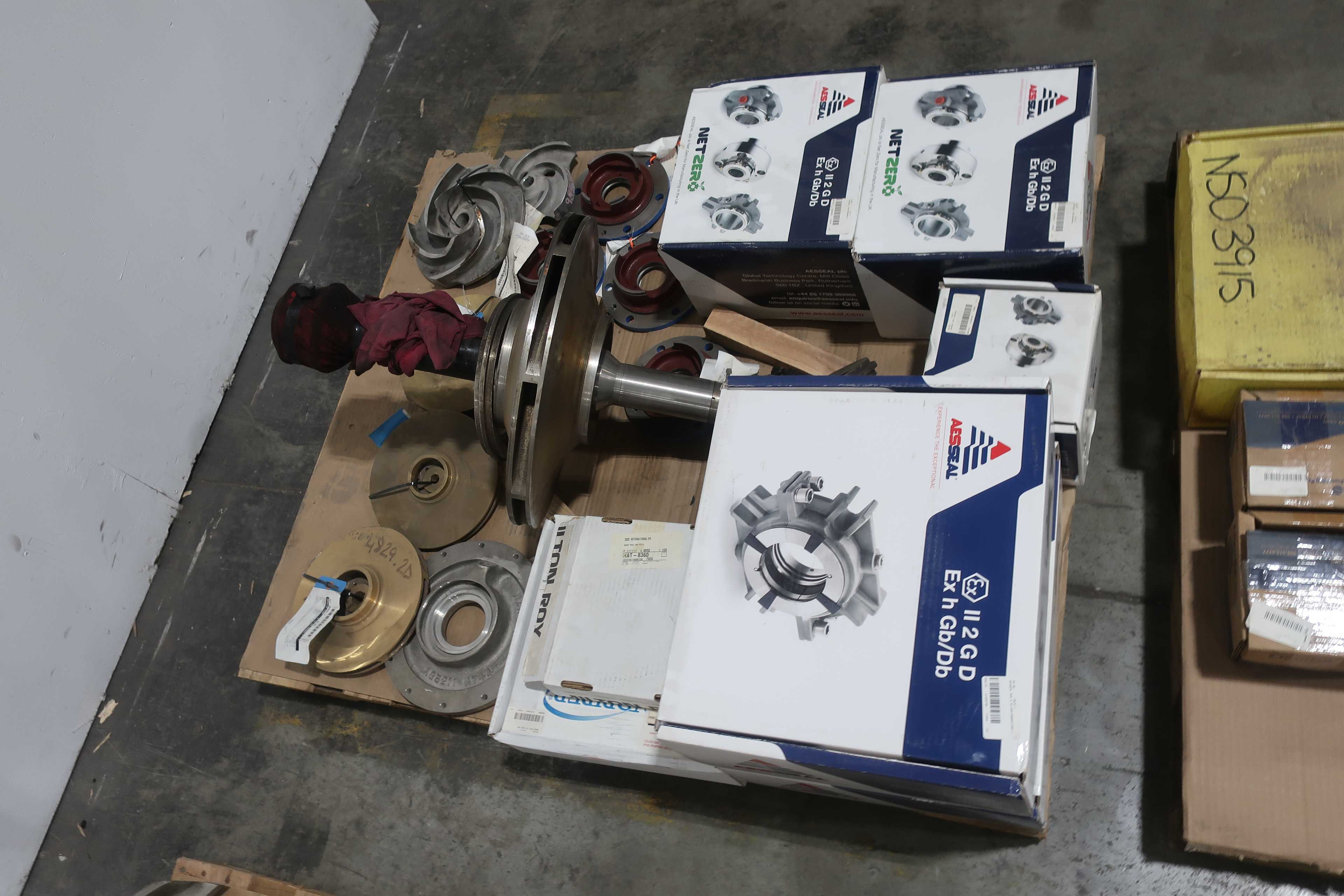 SKU 1751377 - 4 PALLETS OF ASSORTED PUMP PARTS AND ACCESSORIES - PUMP REPLACEMENT PARTS