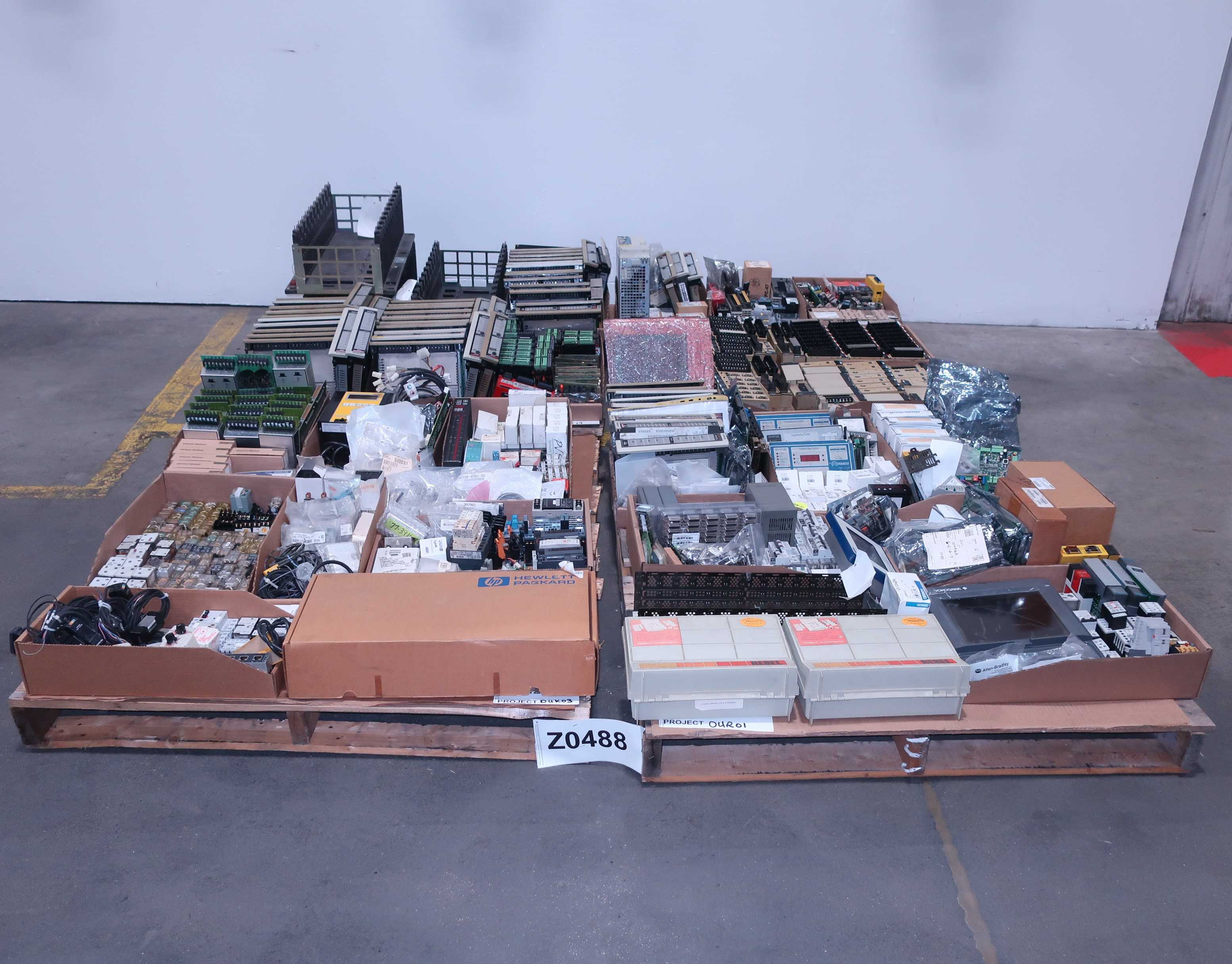 4 PALLETS OF ASSORTED AUTOMATION AND CONTROLS