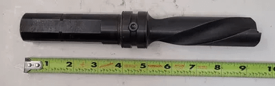 VALENITE VWDL-122-125-531 INDEXABLE INSERT DRILL, 1.220" CUT DIA, 1.25" SHANK DIA, 9.25" OAL - MACHINE TOOLING