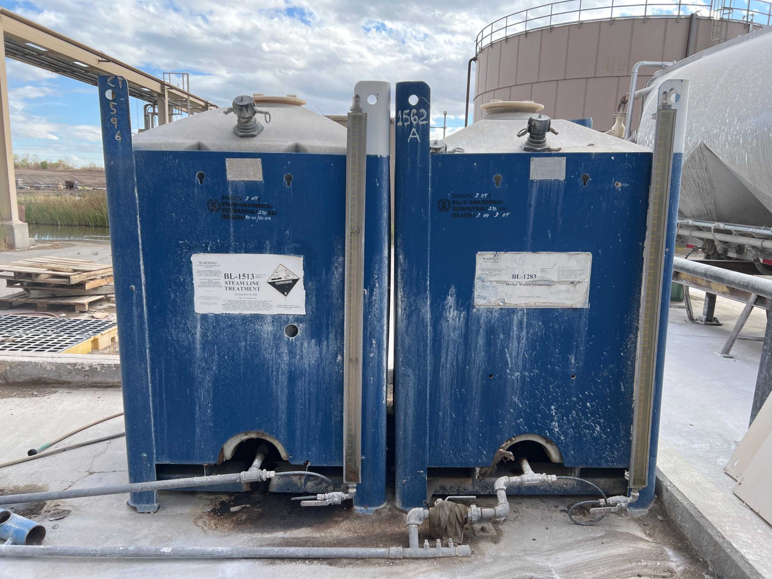 QTY 2: CHEMICAL STORAGE TANKS - TANKS