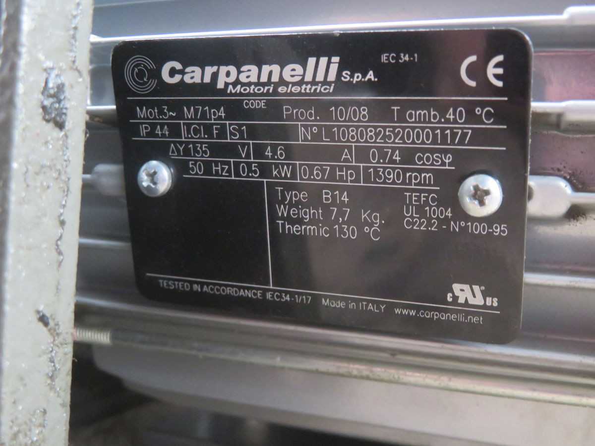 VARIAN HS602 370222802 VACUUM PUMP, 60 M³/H SPEED, < 2X10⁻³ MBAR PRESSURE, 1.1 KW POWER - VACUUM PUMP