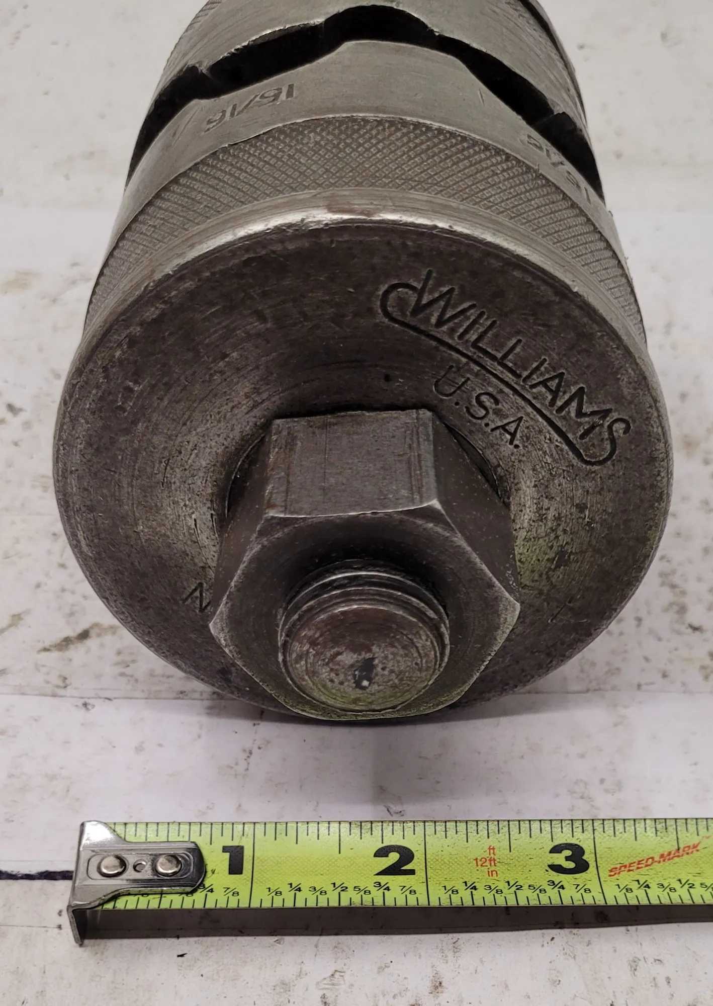 WILLIAMS NO. 2-B BORING BAR HOLDER, APPROX 6" TALL, 3.4" BODY DIAMETER - MACHINE TOOLING
