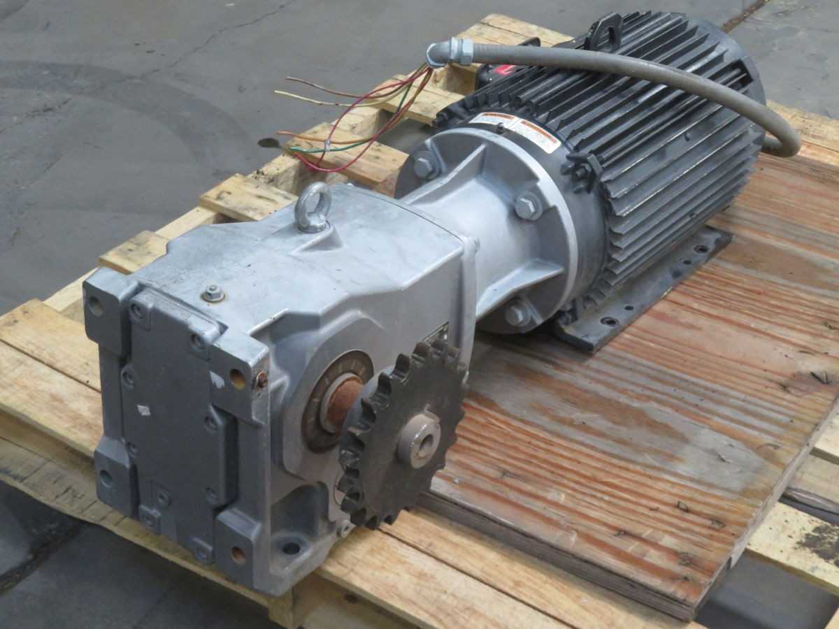 NORD SK 9032.1 VL N210TC GEARBOX WITH 10 HP MARATHON ELECTRIC MOTOR - MOTOR & GEARBOX ASSEMBLY