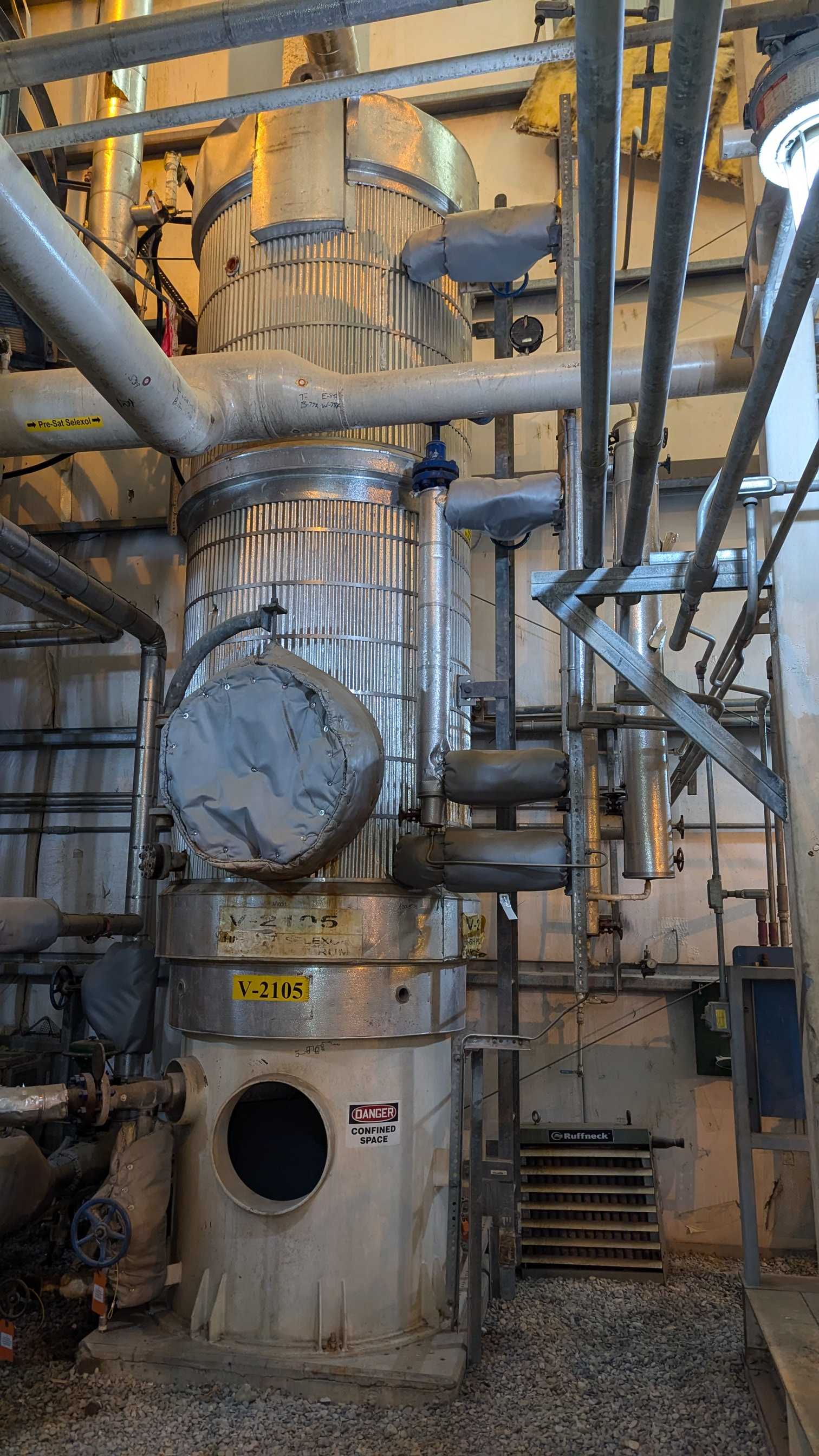 1994 HARBERT YEARGIN V-2105 HIGH PRESSURE SELEXOL KO DRUM - PROCESS EQUIPMENT