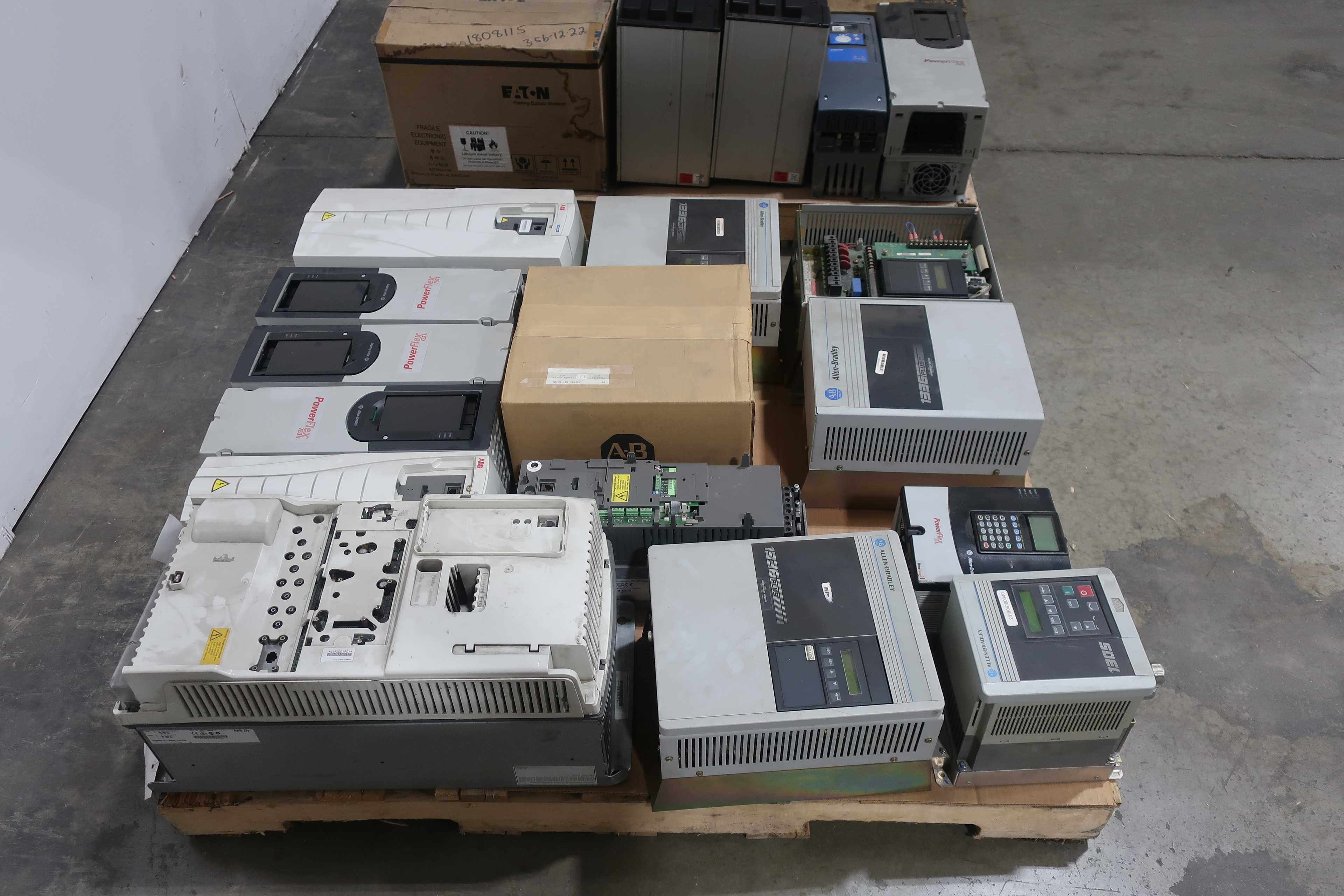 SKU 1739068 - 2 PALLETS OF ASSORTED AC MOTOR DRIVES - MOTOR DRIVES