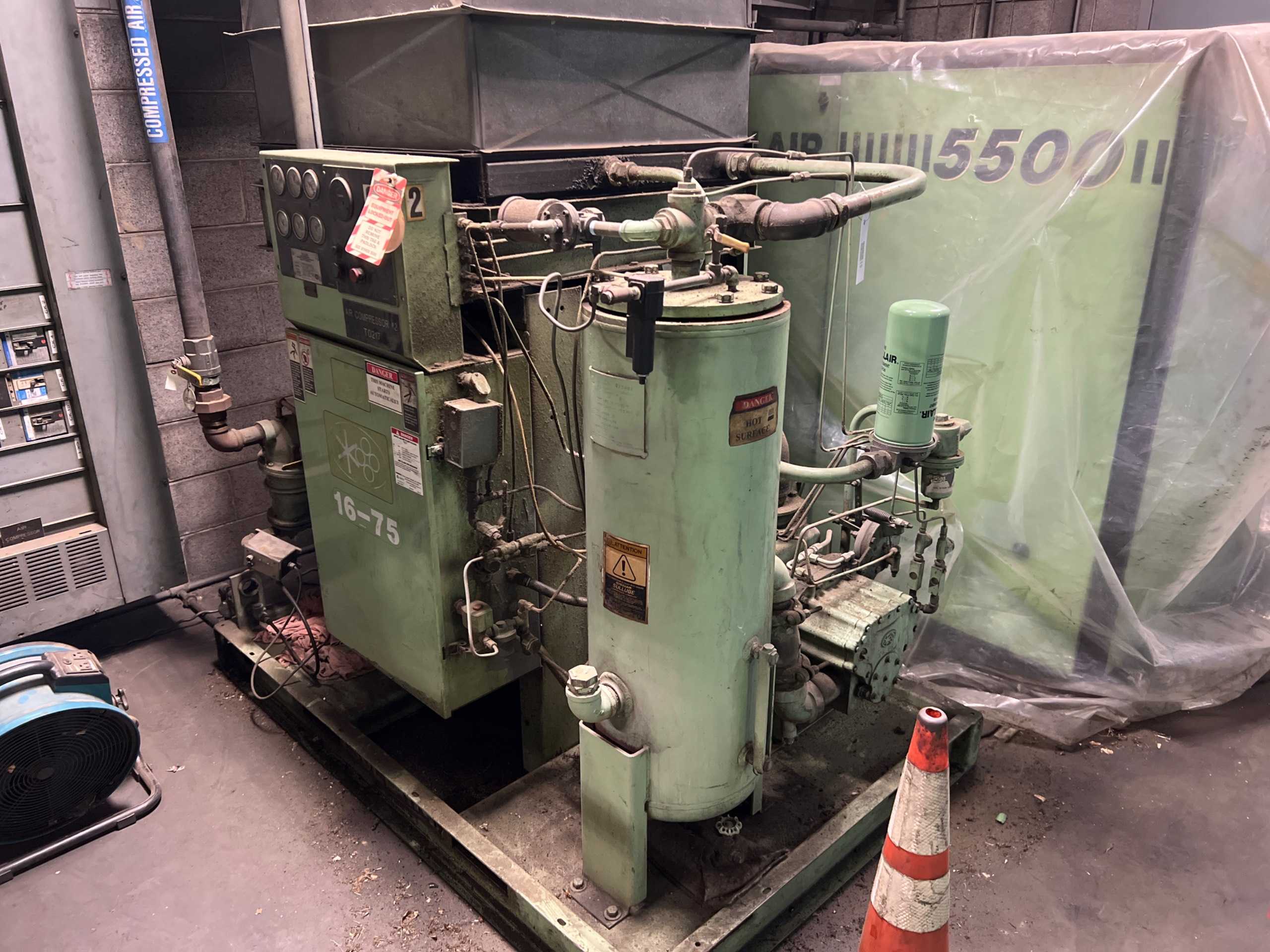 SULLAIR 16BS-75H ACAC STATIONARY AIR COMPRESSOR - STATIONARY AIR COMPRESSOR