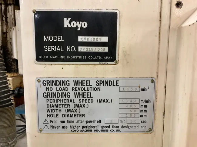 KOYO KVD-300W DOUBLE DISC SURFACE GRINDER - undefined