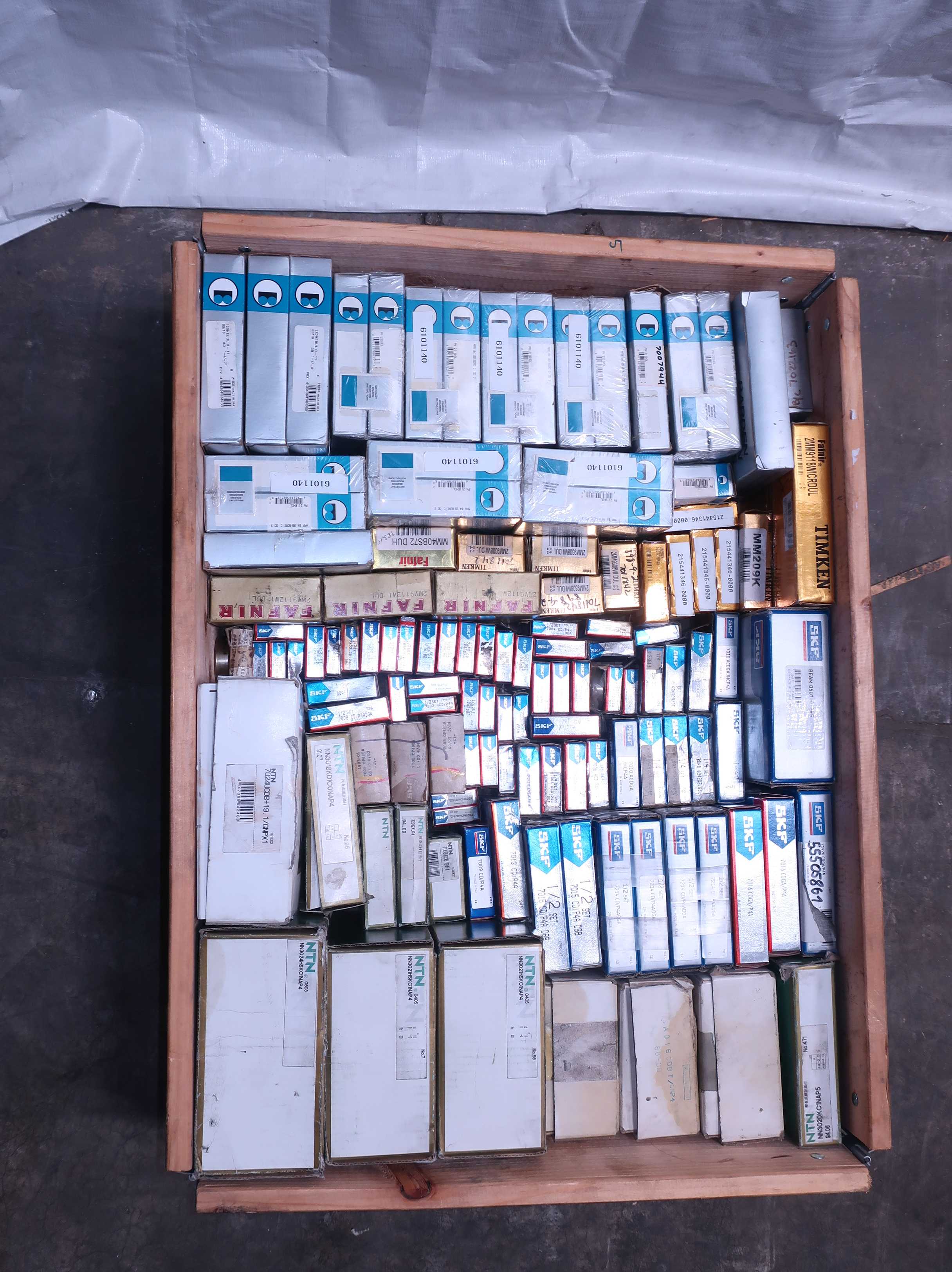 CRATE OF ASSORTED PRECISION BEARINGS - BEARINGS