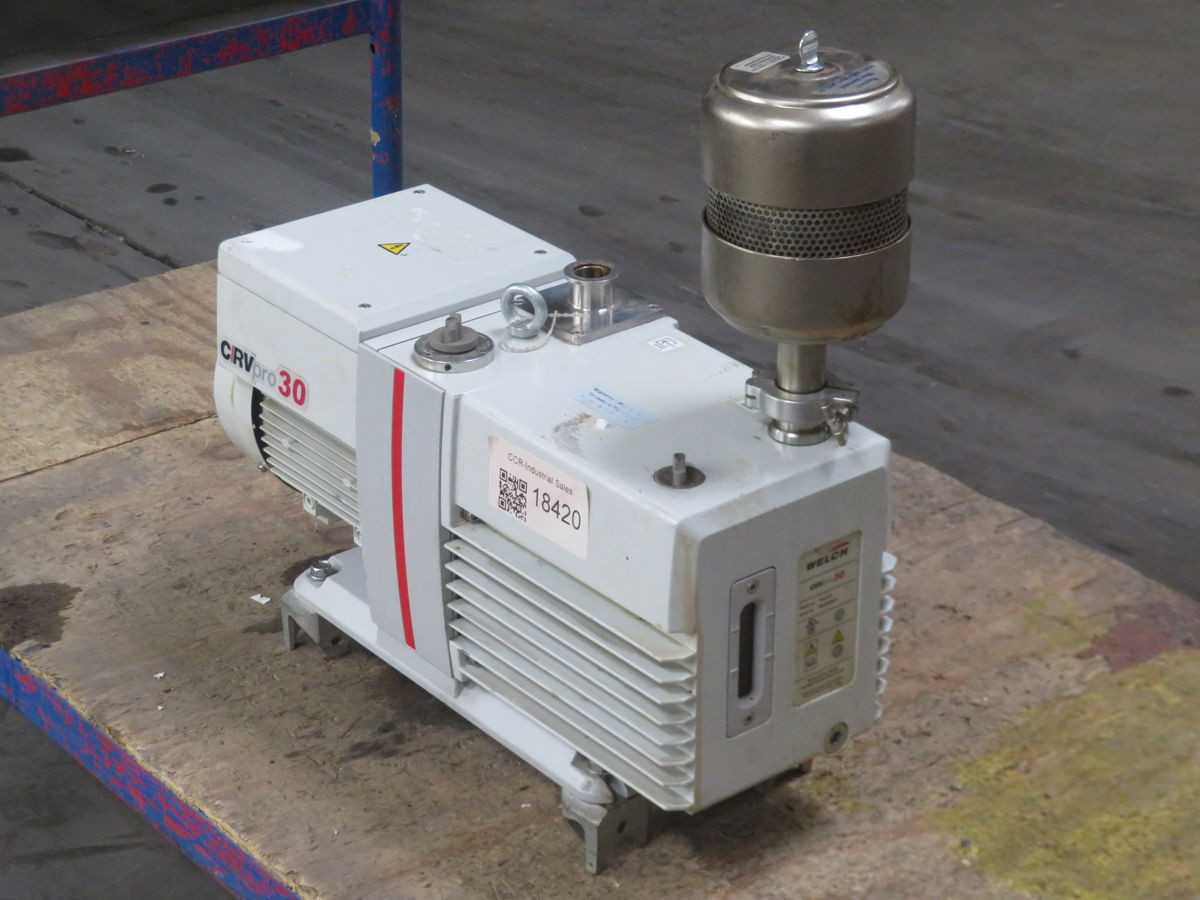 WELCH CRV PRO30 3302-01 VACUUM PUMP, 25-30 M3/H DISPLACEMENT, 2E-3 TORR PRESSURE, 0.75 KW POWER - VACUUM PUMP