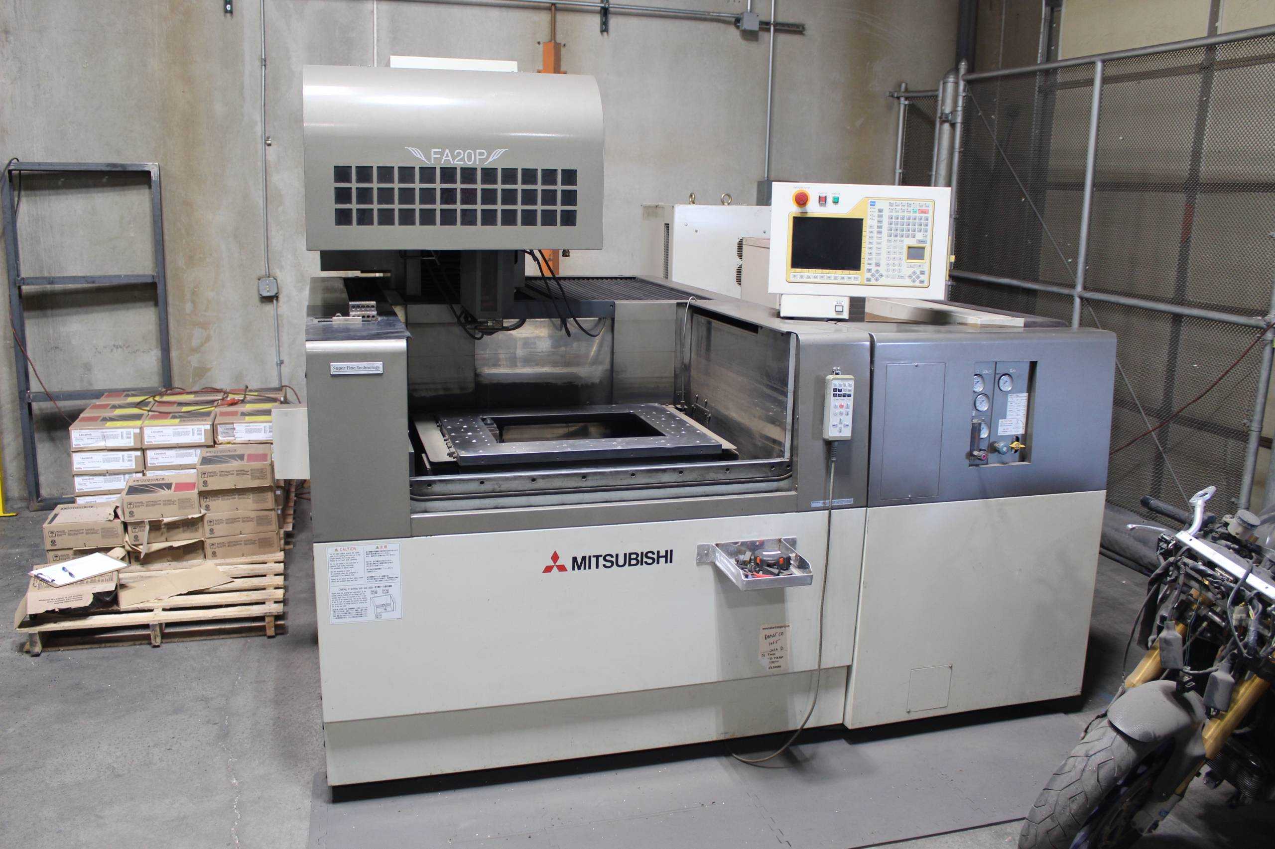 2003 MITSUBISHI FA-20P WIRE EDM MACHINE, 13.8X19.7X11.8 TRAVEL, +/-30 TAPER, .008-.012 WIRE - WIRE EDM MACHINES