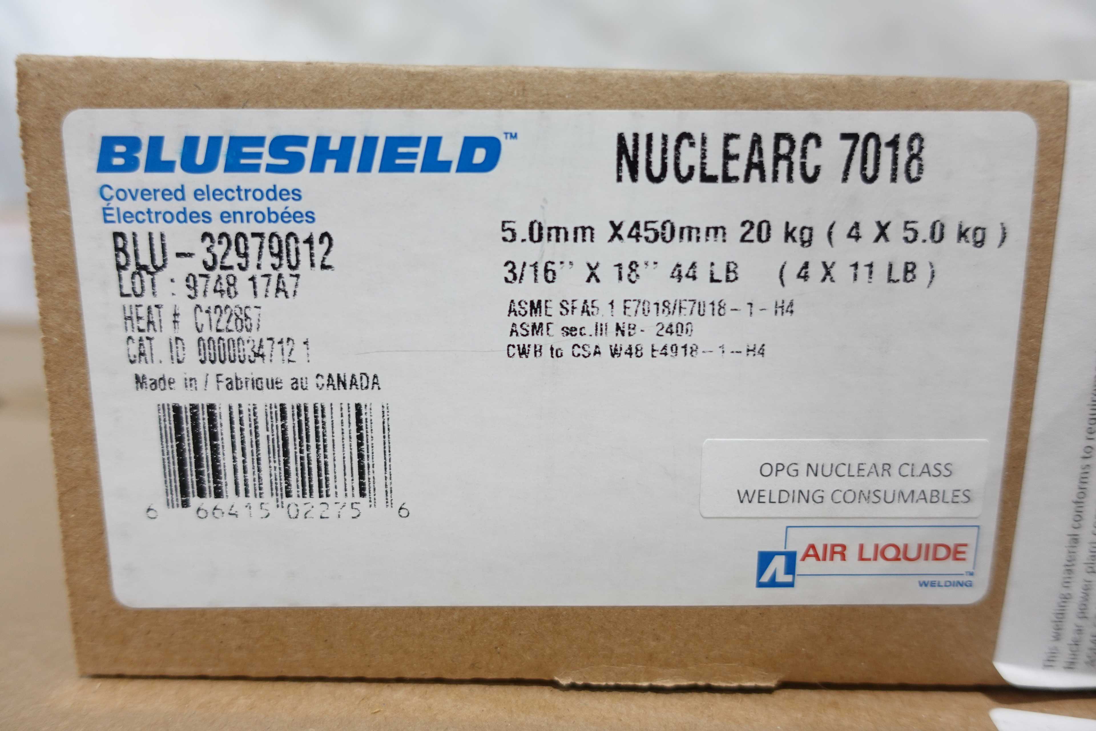 LOT OF 16 BLUESHIELD WELDING ELECTRODES - WELDING SUPPLIES