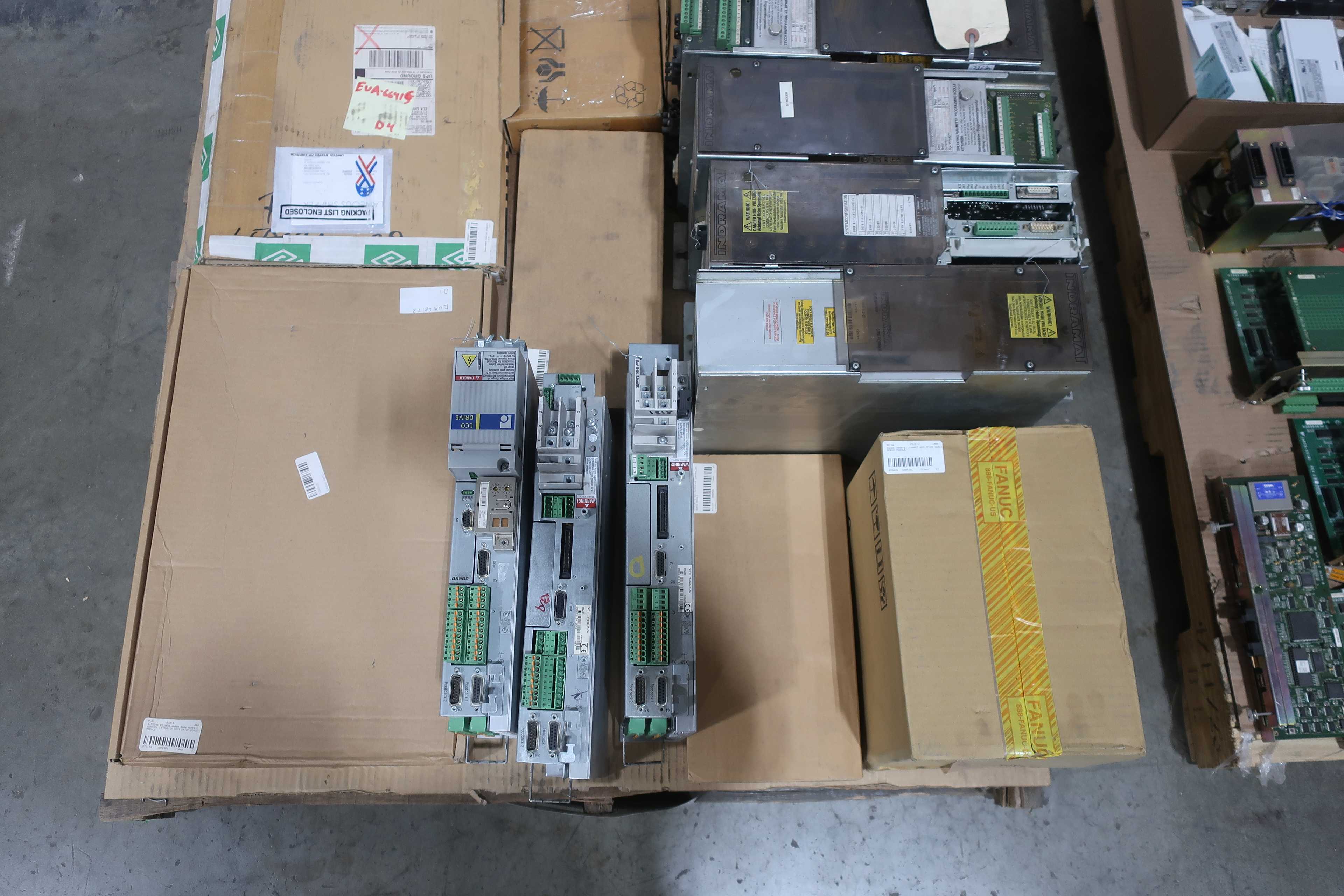 SKU 1743417 - 2 PALLETS OF ASSORTED SERVO MODULES - PLC MODULES