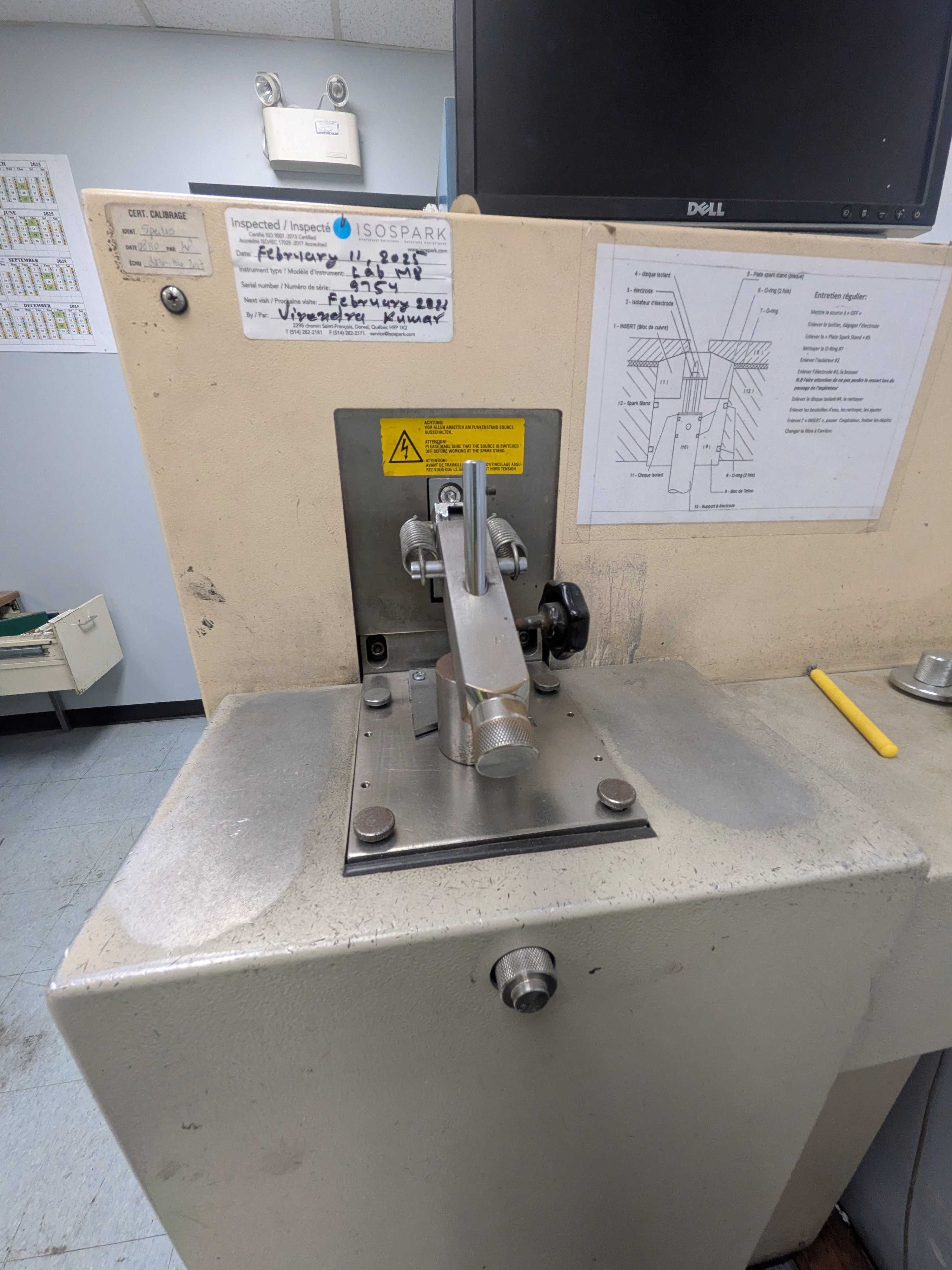 Spectro Spectrolab Optical Emission Spectrometer - INSPECTION & MEASUREMENT