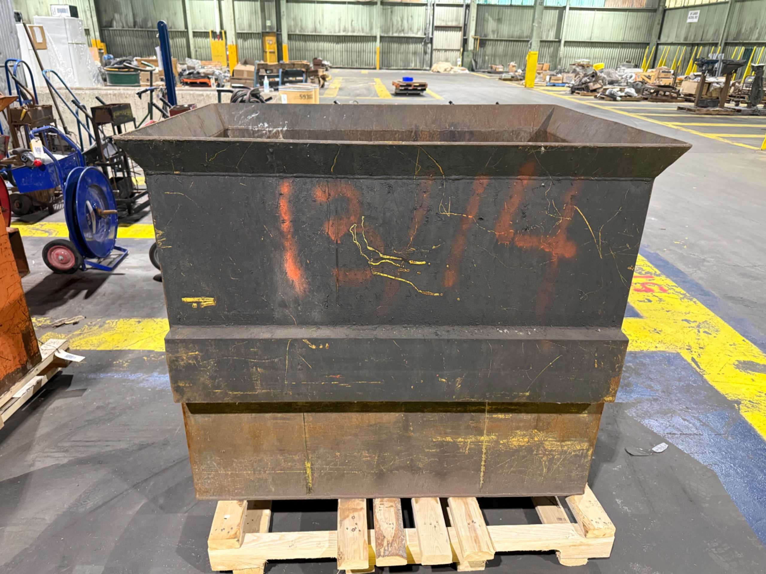 METAL HOPPER BIN - WASTE BINS