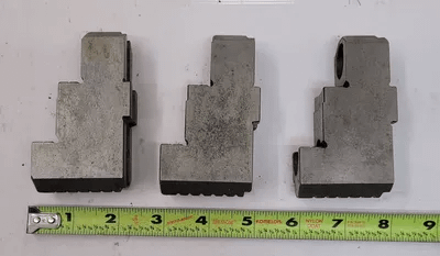 PRATT BURNERD CHUCK JAWS - 3 PIECE - MACHINE TOOLING