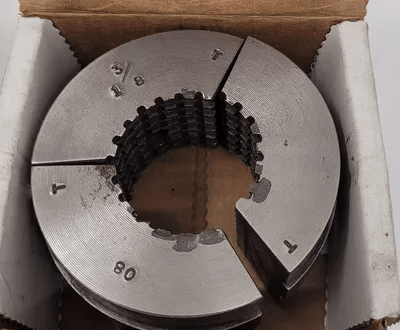 HARDINGE S20 SERRATED COLLET PAD SET - VARIOUS SIZES (SET OF 4) - MACHINE TOOLING