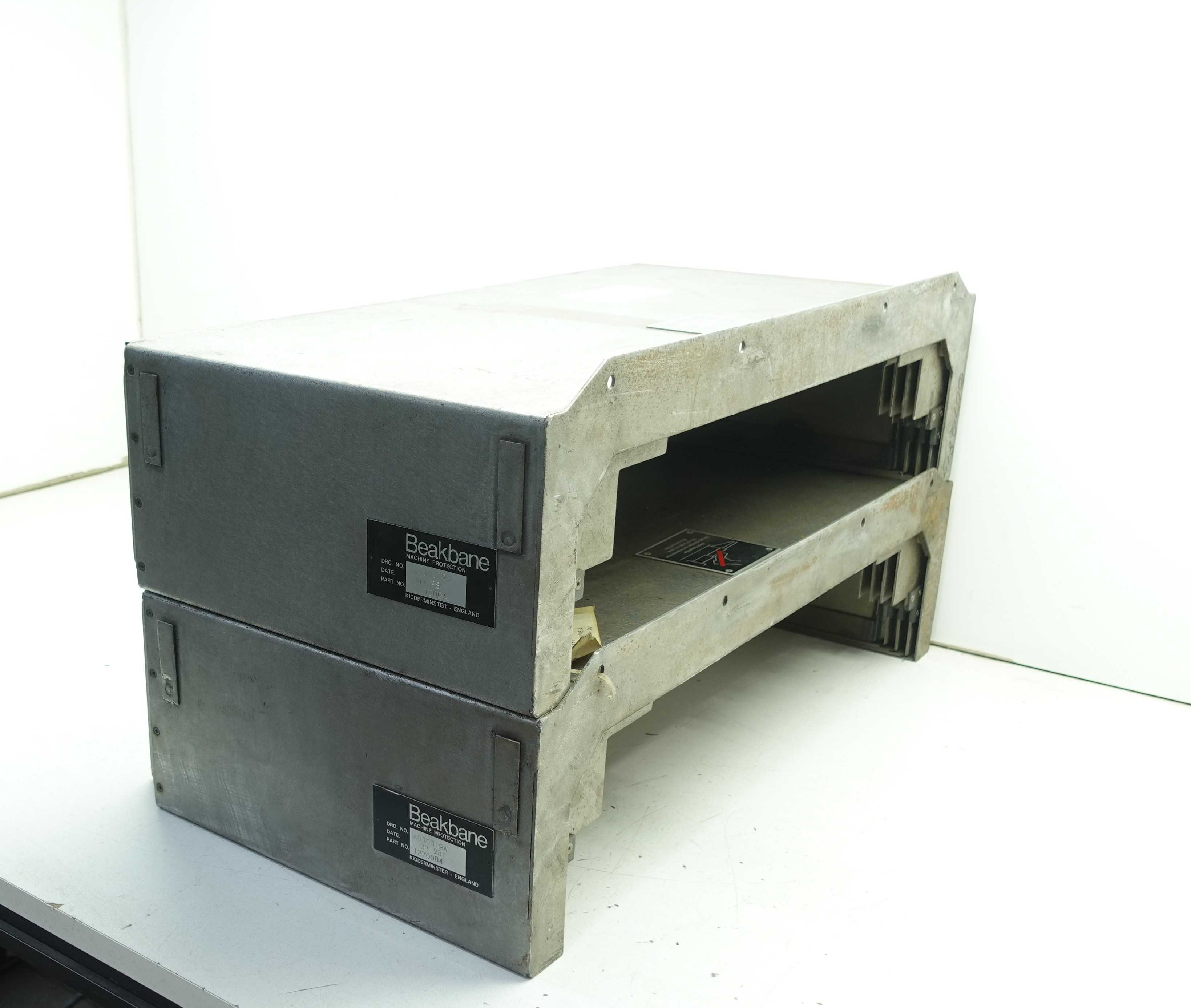 LOT OF 2 CINCINNATI MILACRON 0012700040000 "X" AXIS TELESCOPIC COVERS - MACHINING EQUIPMENT