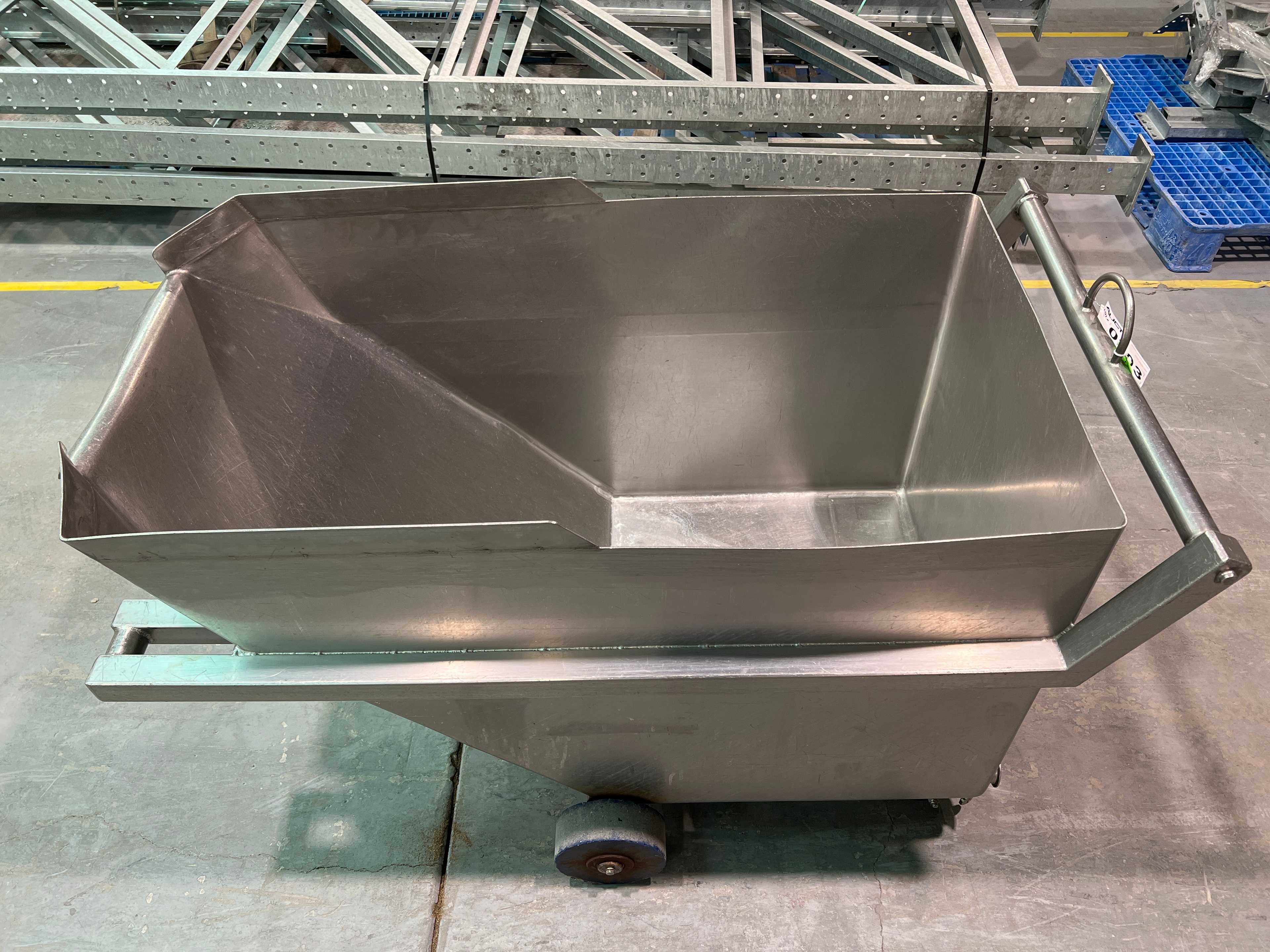 Stainless Steel Dump Cart Hopper - ROLLING CARTS